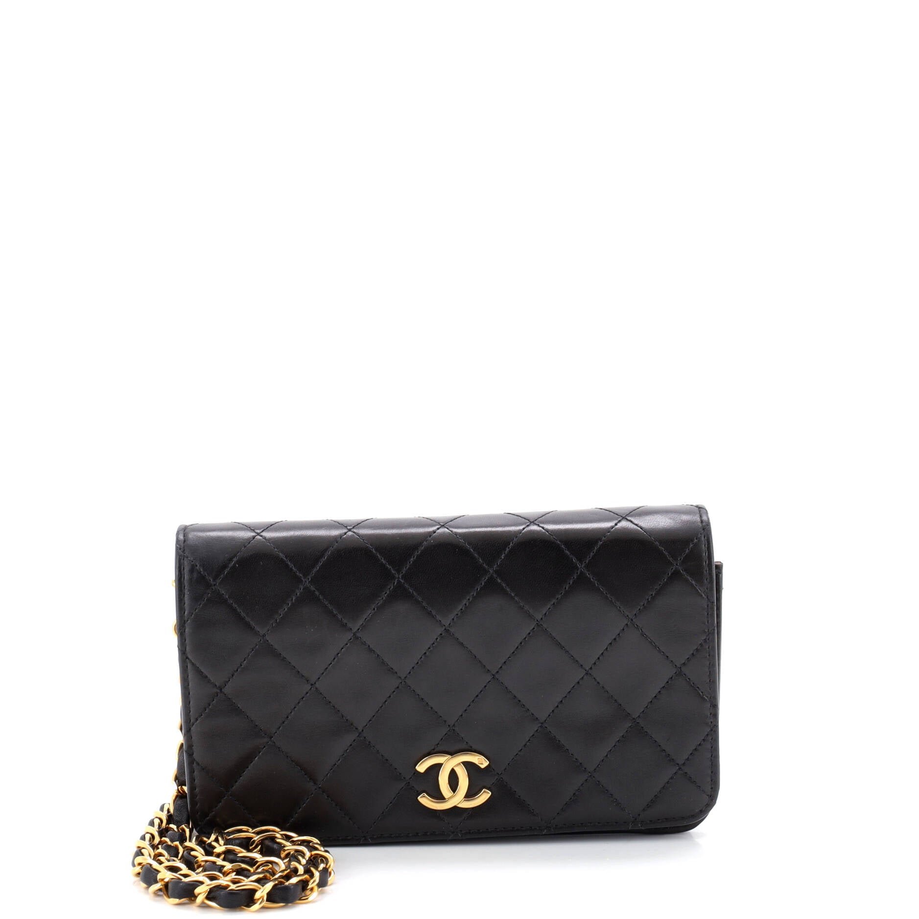 Vintage Full Flap Bag Quilted Lambskin Mini