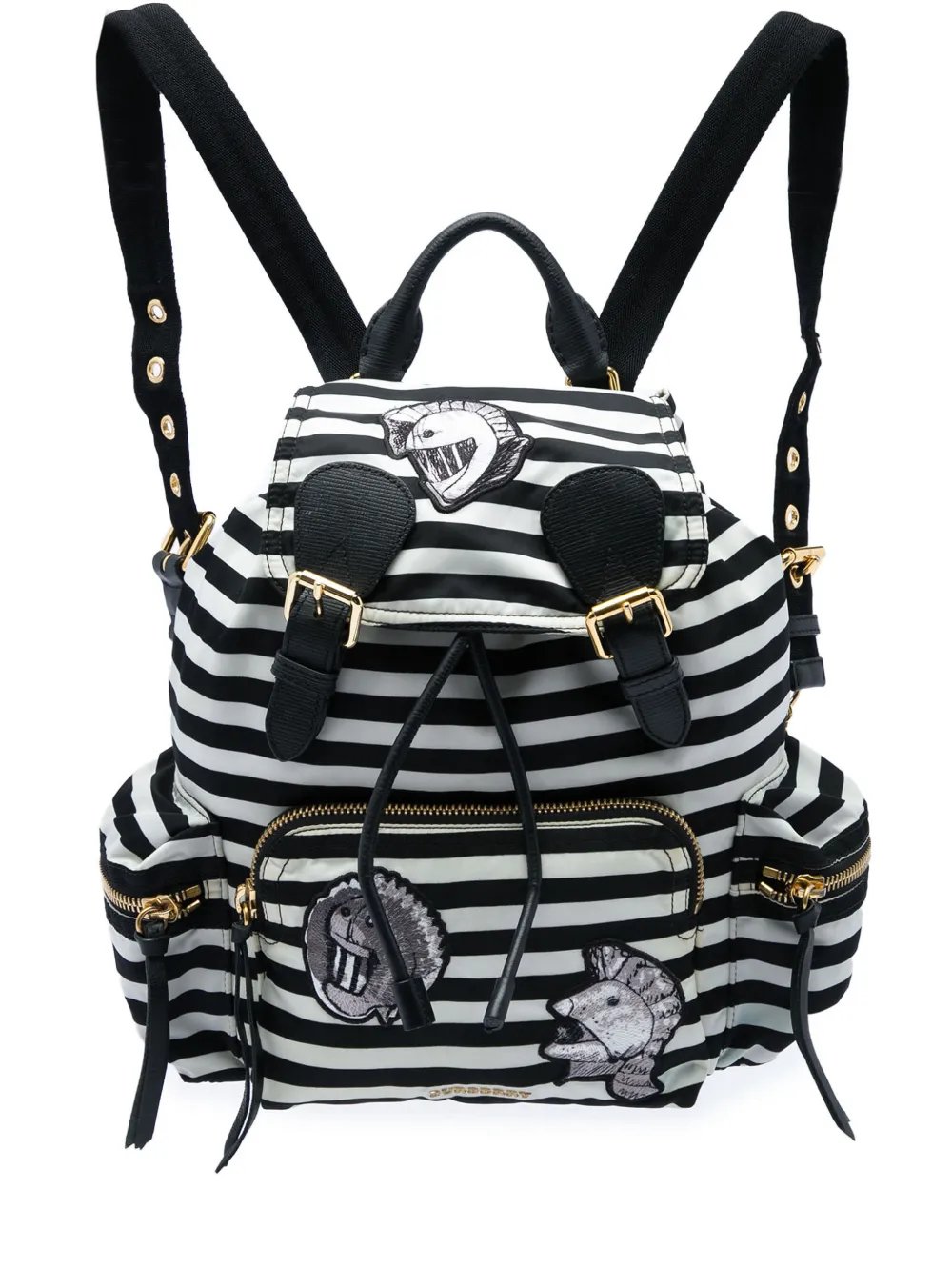 2000-2017 Medium Striped Nylon Runway backpack