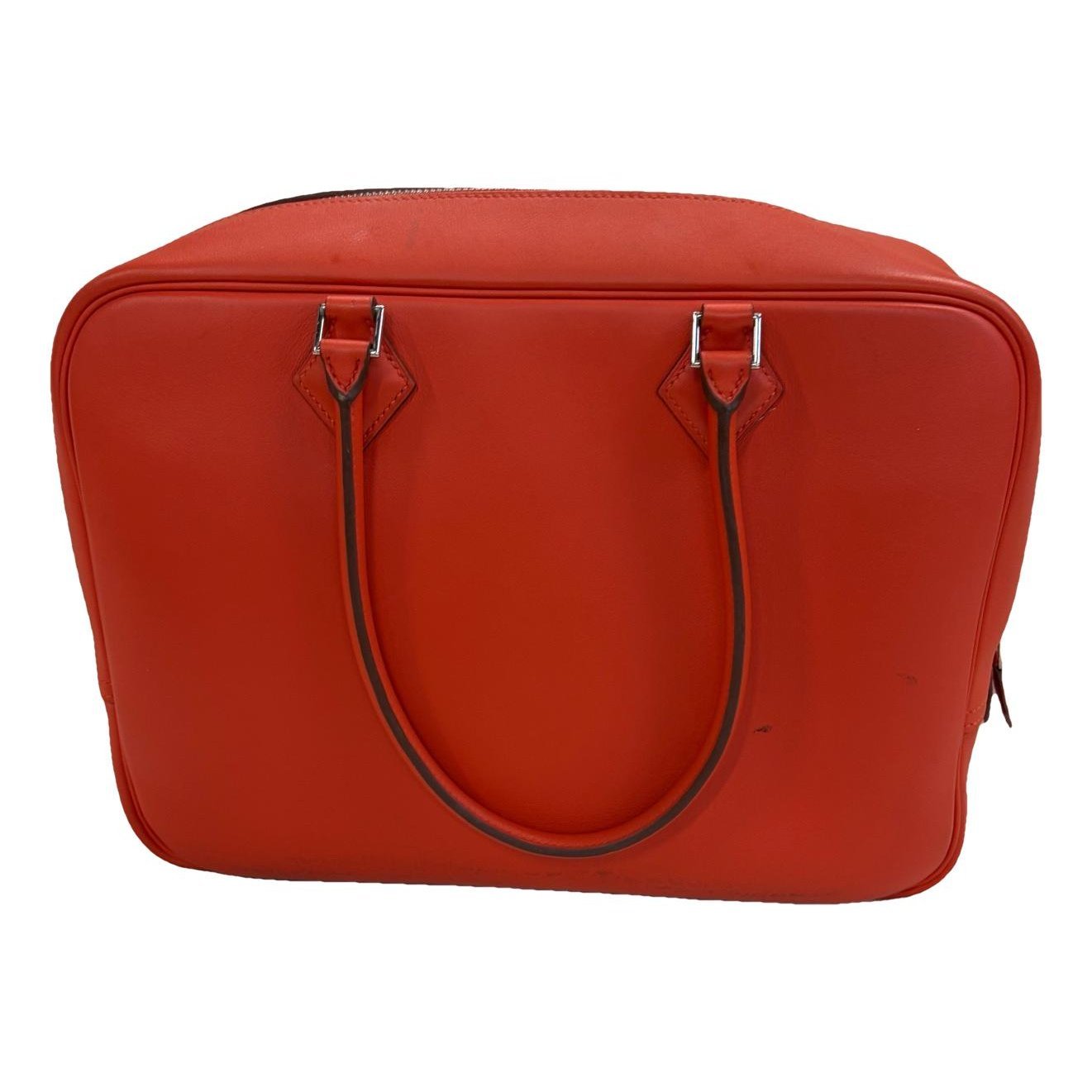 Plume leather handbag