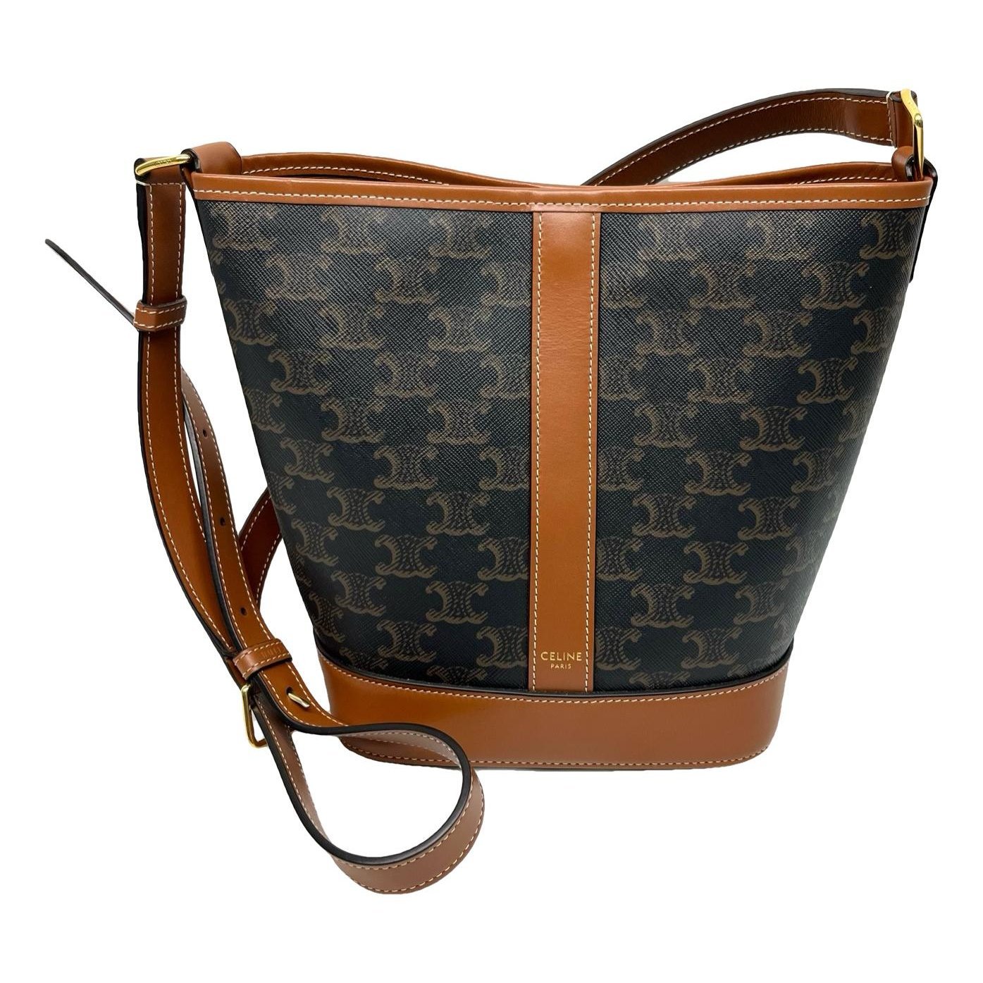 Triomphe leather tote