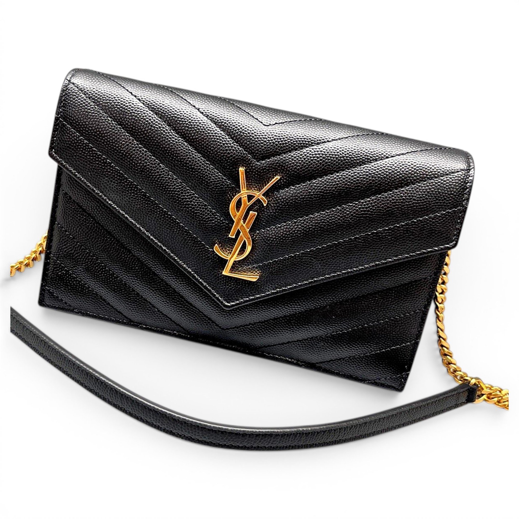 Portefeuille enveloppe leather handbag