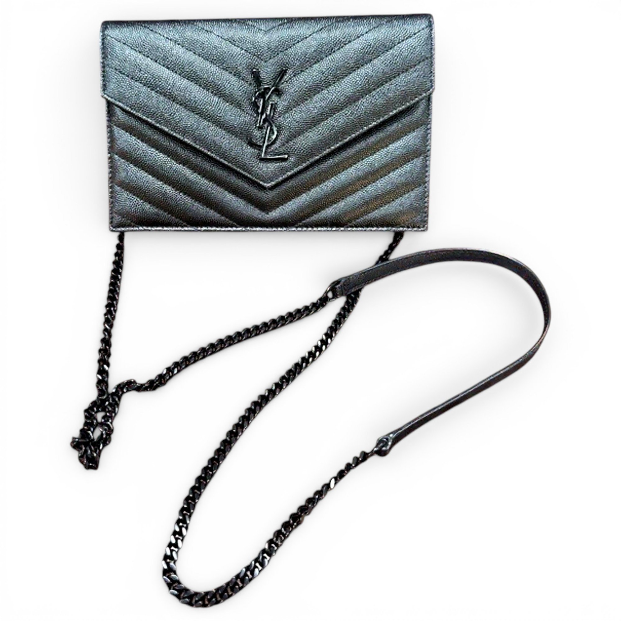 Portefeuille enveloppe leather crossbody bag