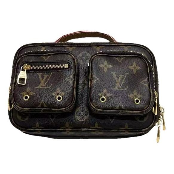 Croisé Utility leather handbag