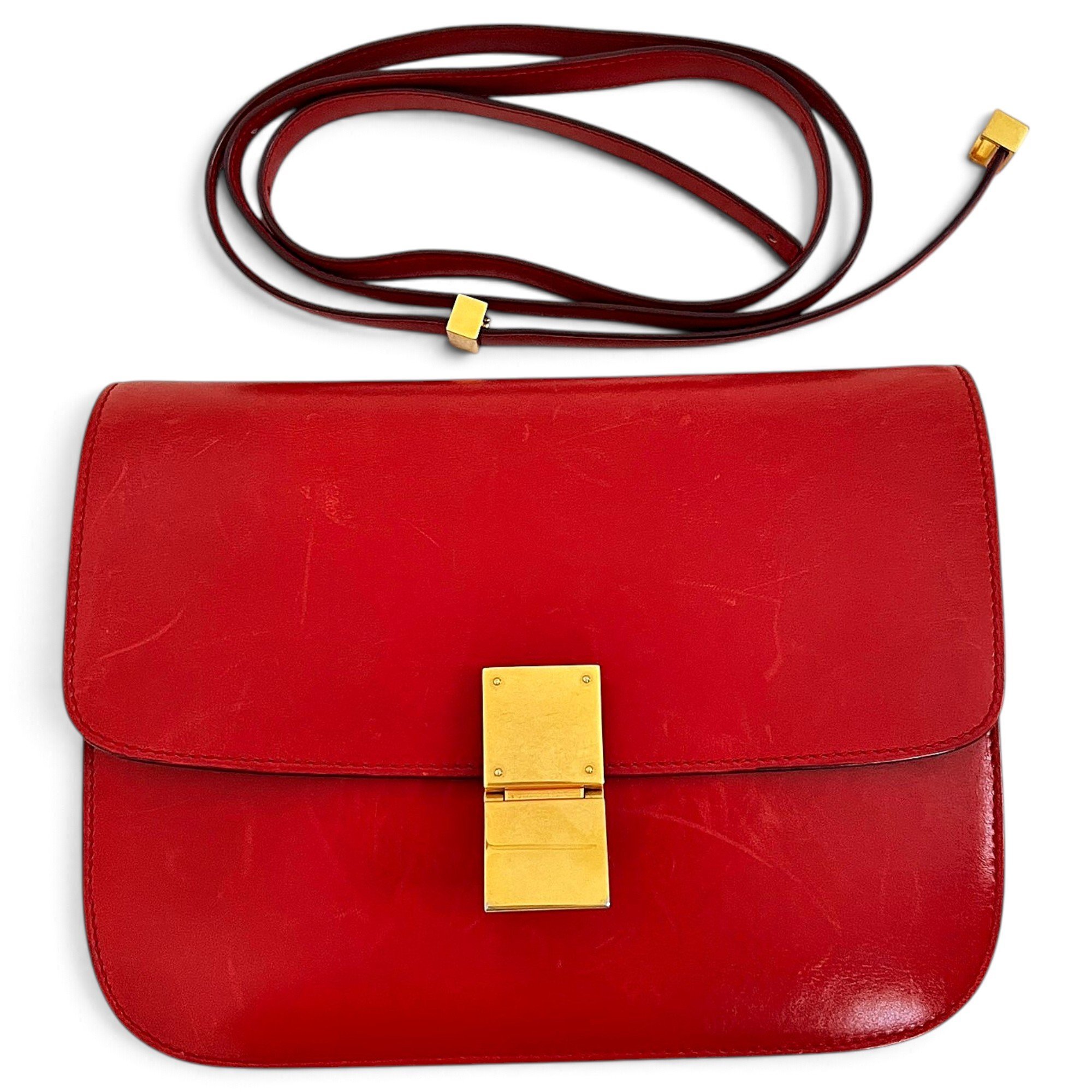 Classic leather crossbody bag