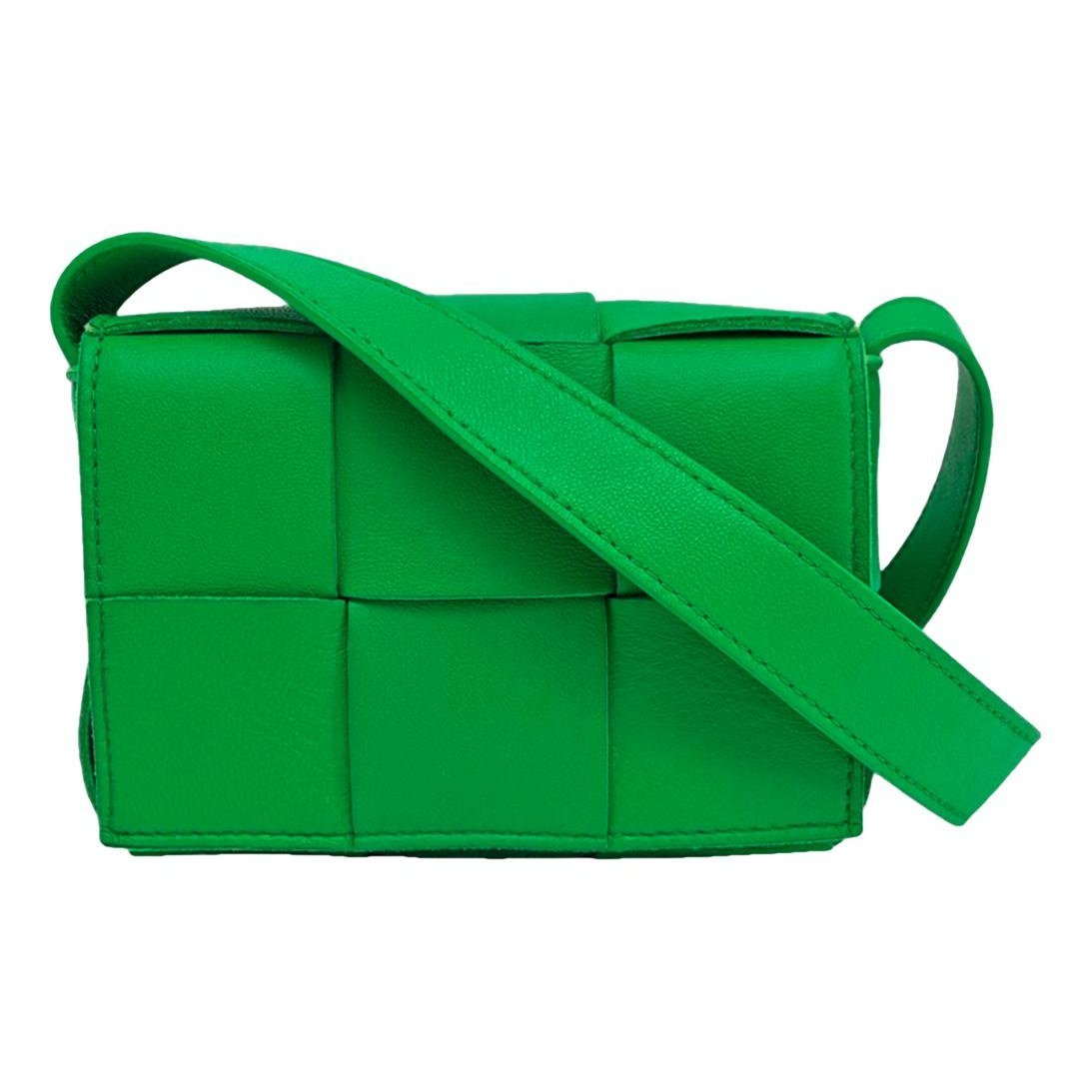 Cassette leather handbag
