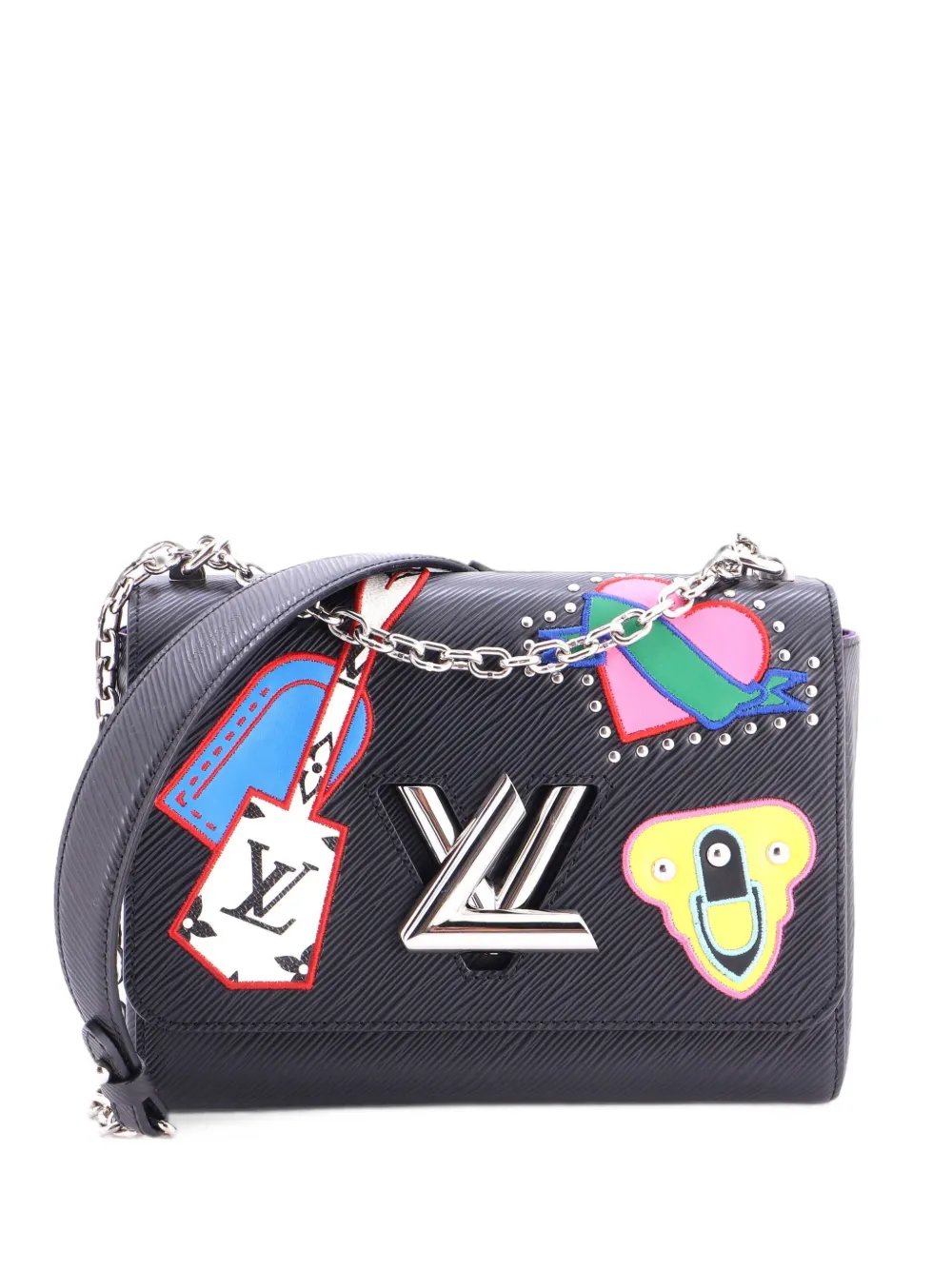 Twist Handbag Limited Edition Patches Epi Leather MM shoulder bag