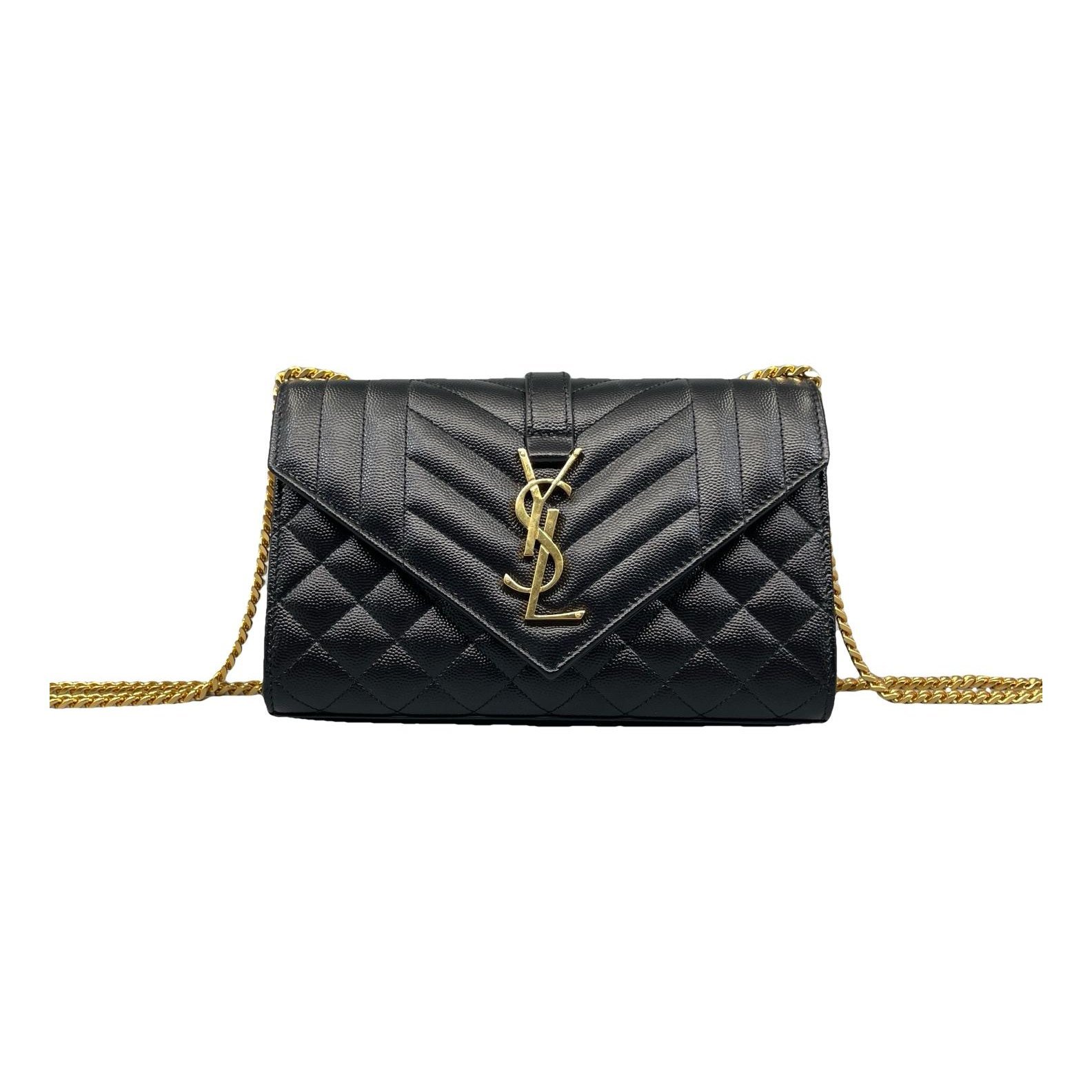 Envelope leather handbag