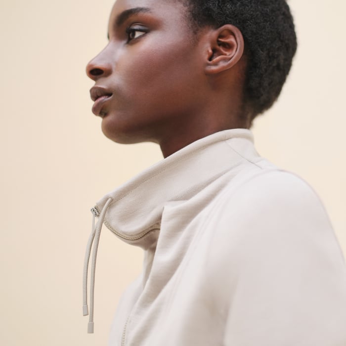 Beige Glaise Zipped Jacket
