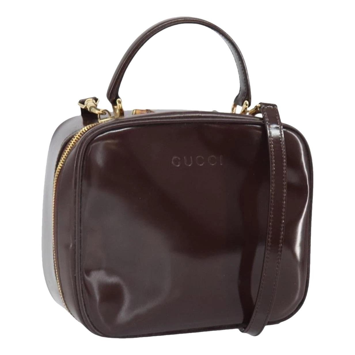 Patent leather handbag