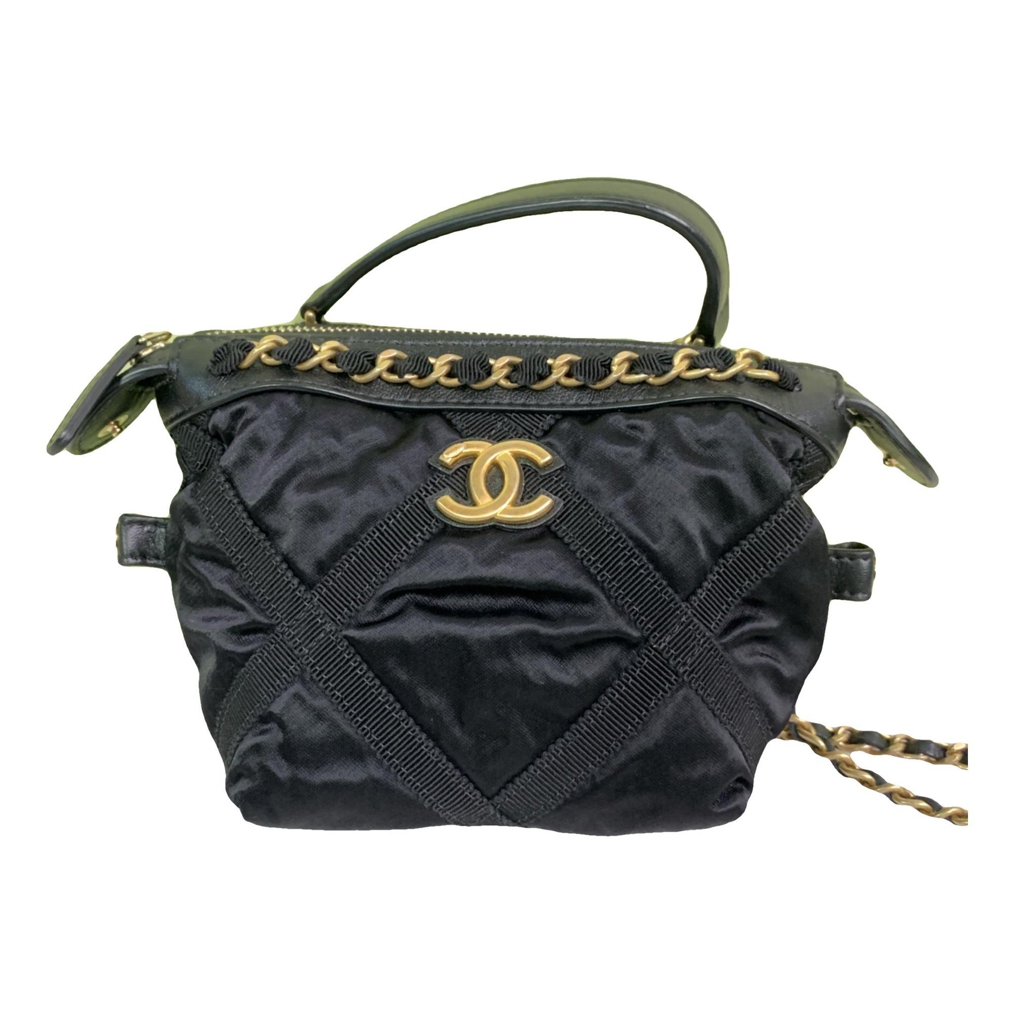 Linen crossbody bag