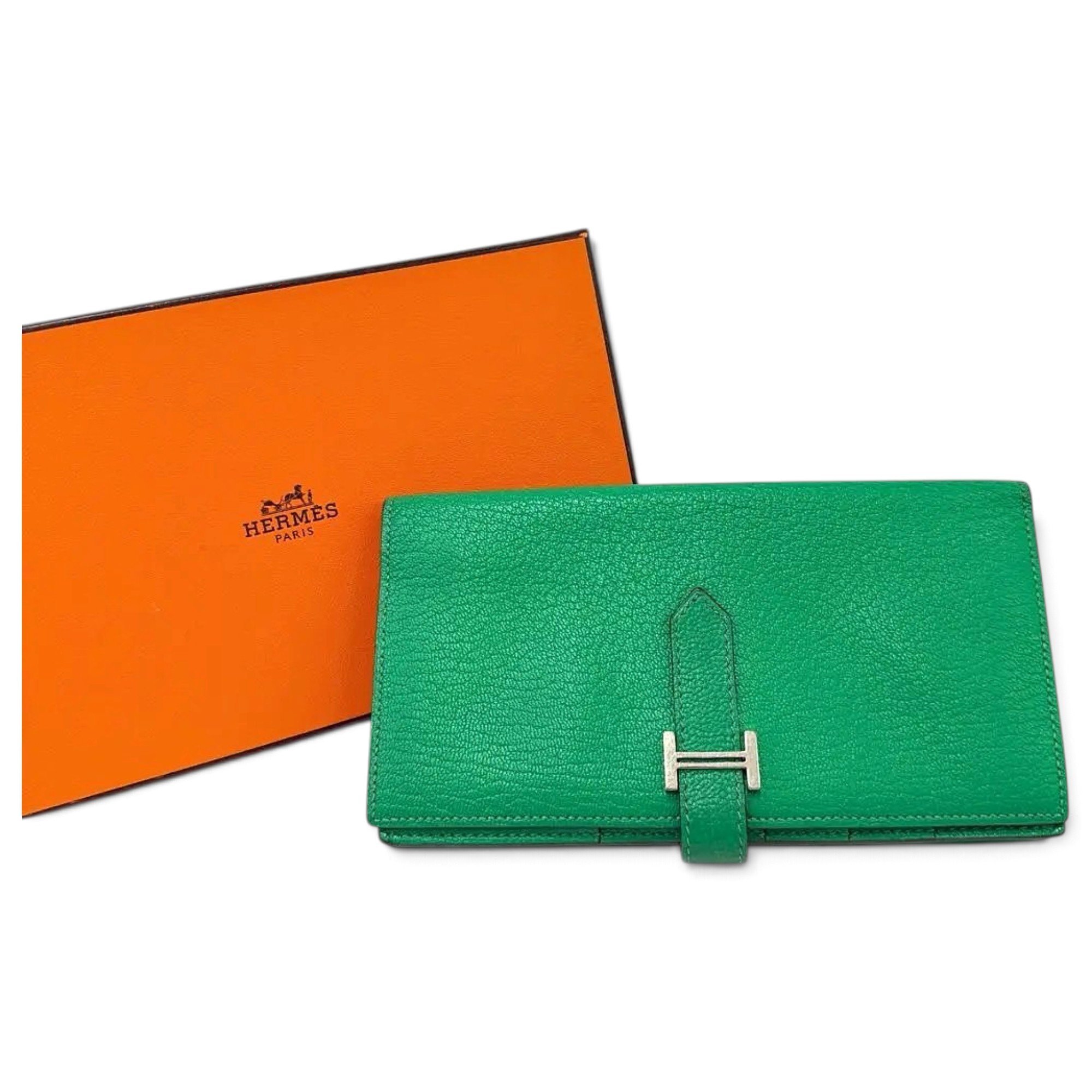 Leather clutch bag