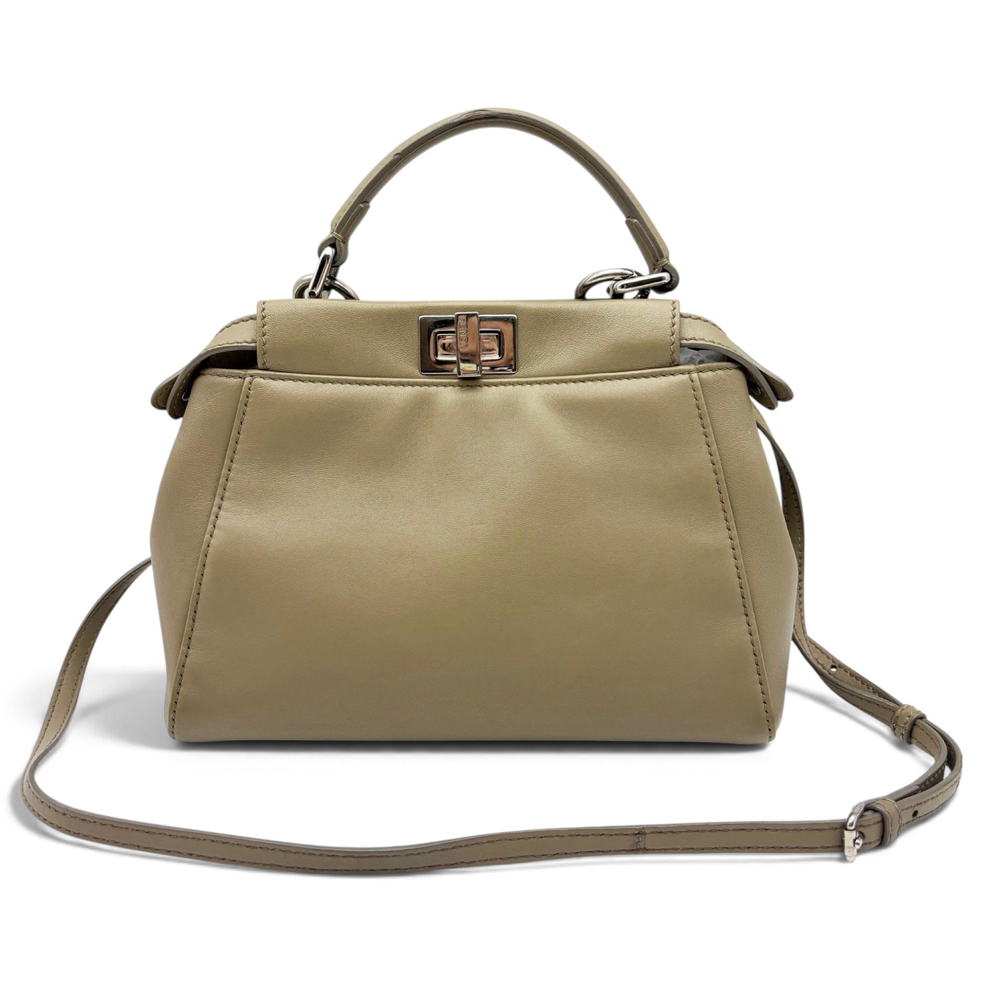 Peekaboo leather handbag
