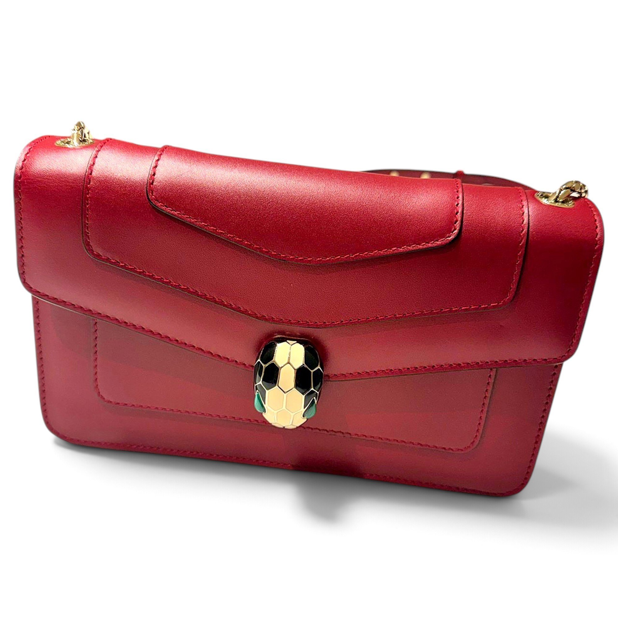 Serpenti leather crossbody bag