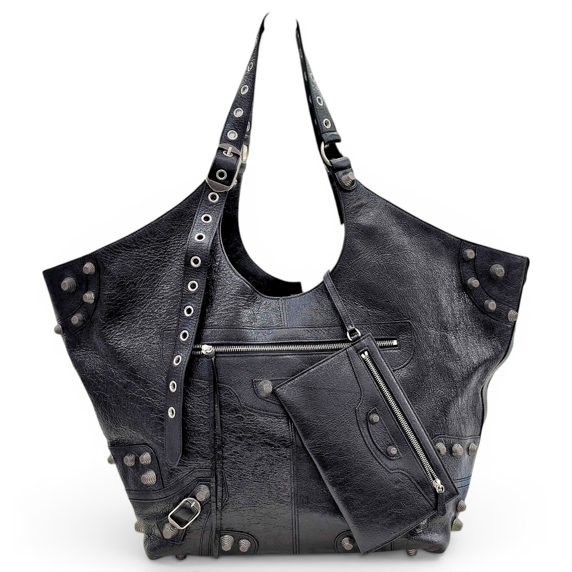 Balenciaga Carry All Bel Air leather handbag