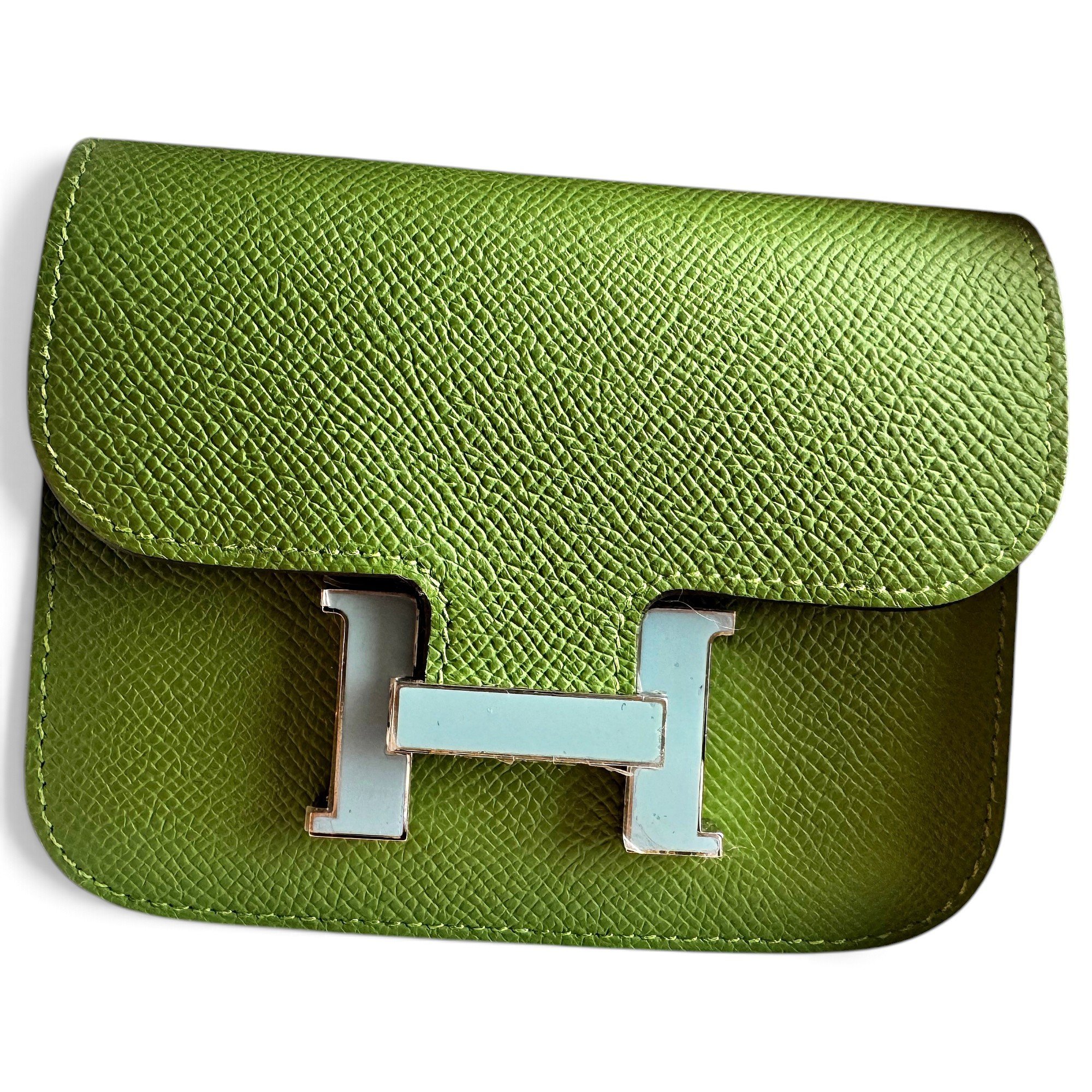 Hermes Constance Handbag Vert Yucca