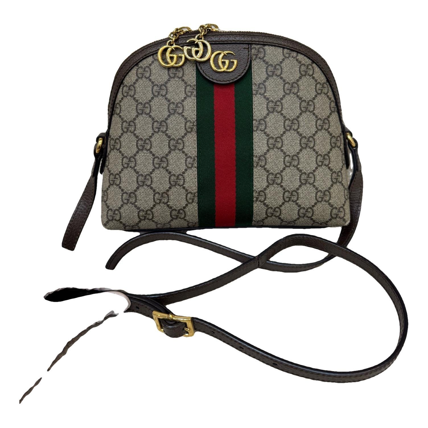 Ophidia Dome leather handbag