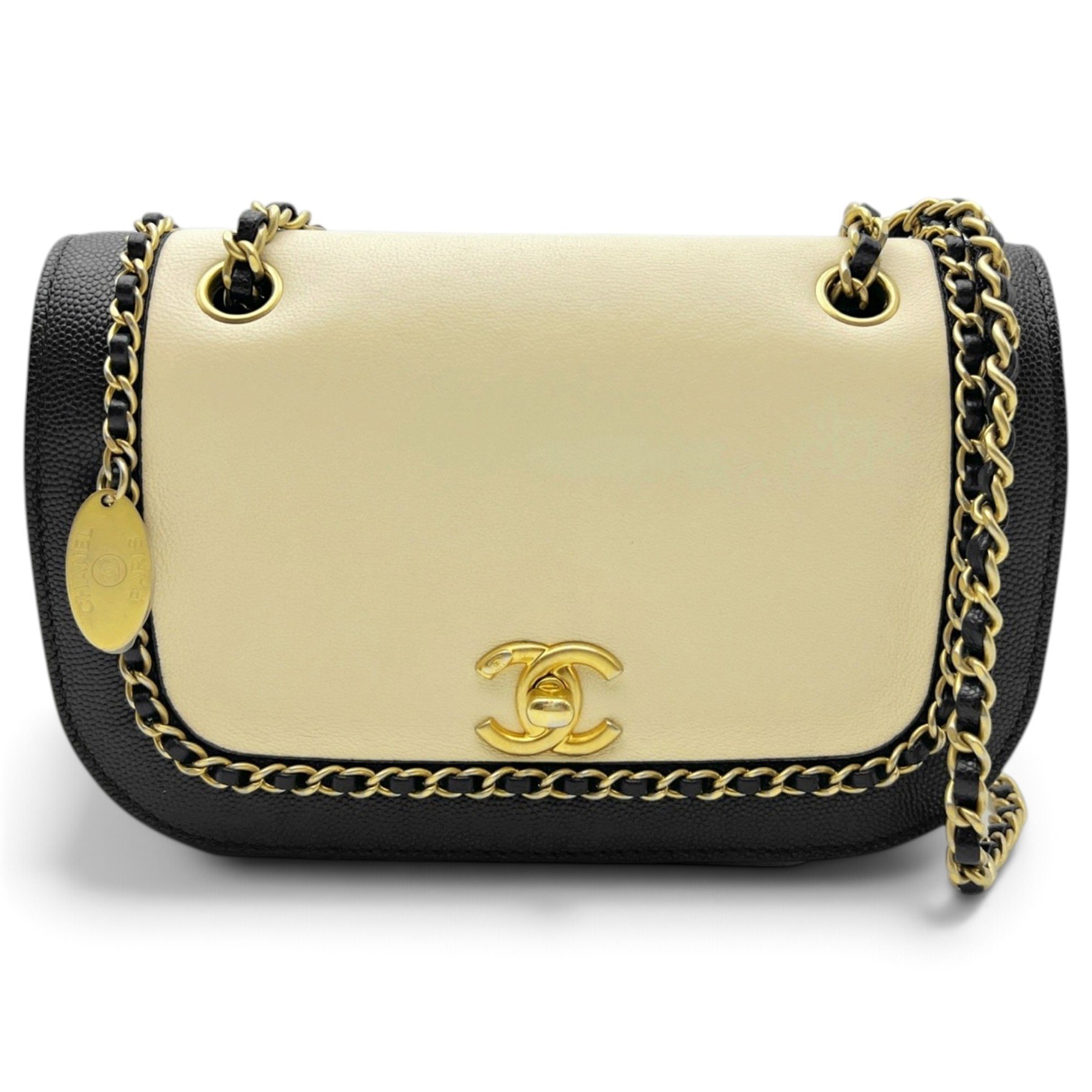Statement leather handbag