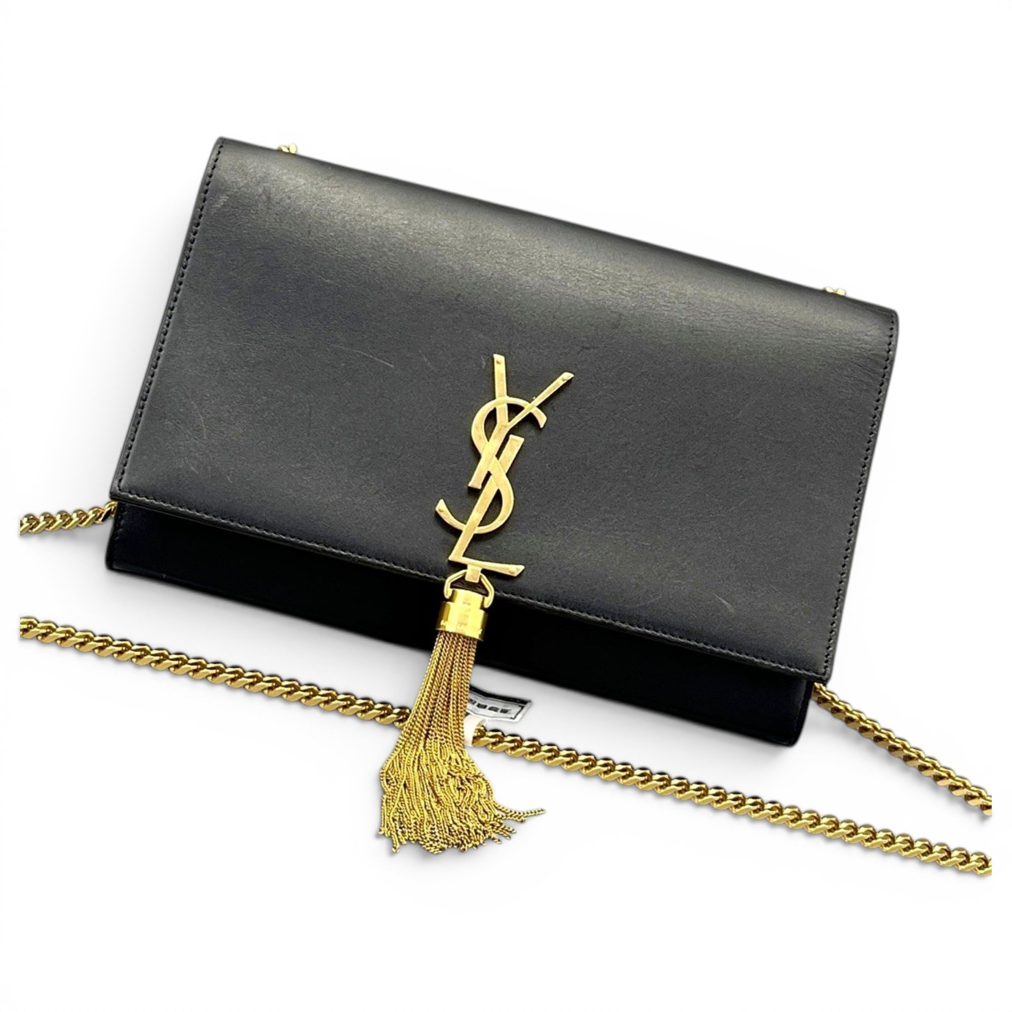 Pompom Kate leather handbag