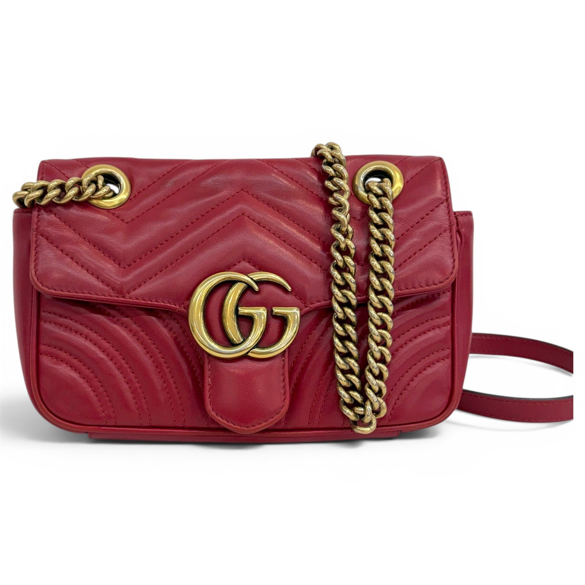 GG Marmont Flap leather handbag