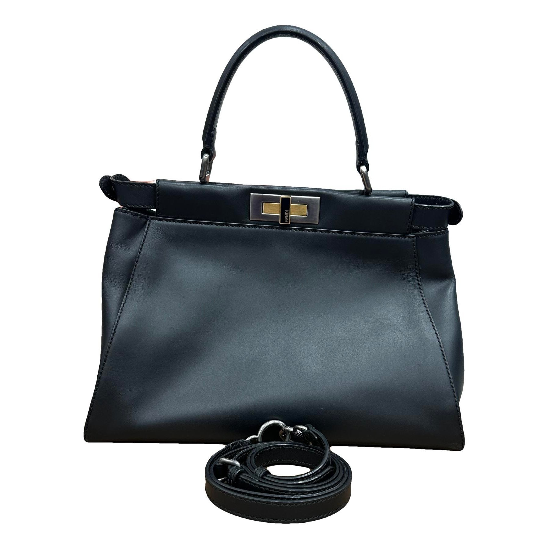 Peekaboo leather handbag