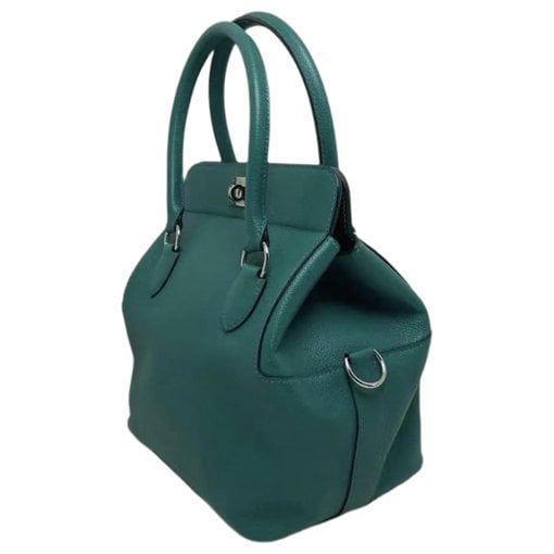 Toolbox leather handbag