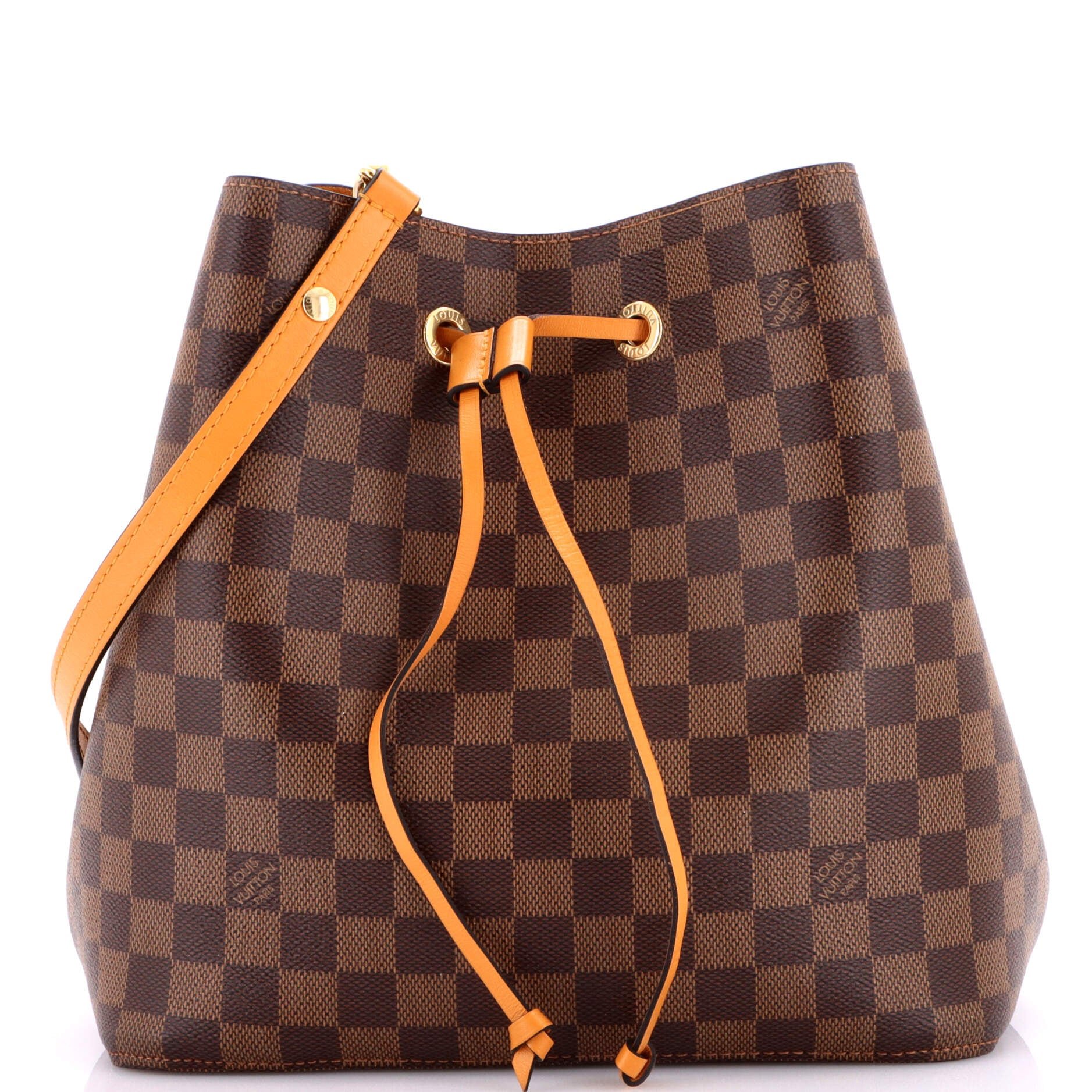 Louis Vuitton NeoNoe Handbag Damier with Leather MM