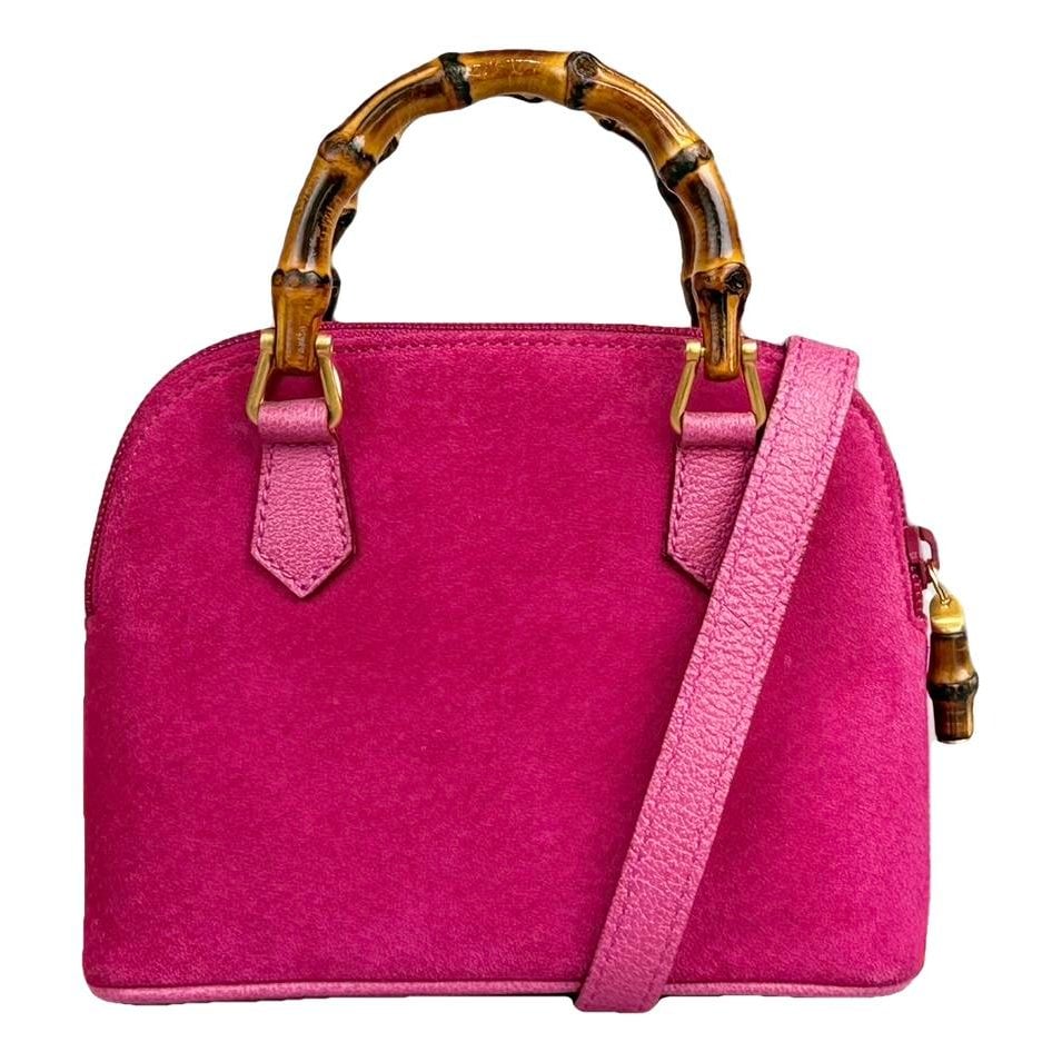 Bamboo leather handbag