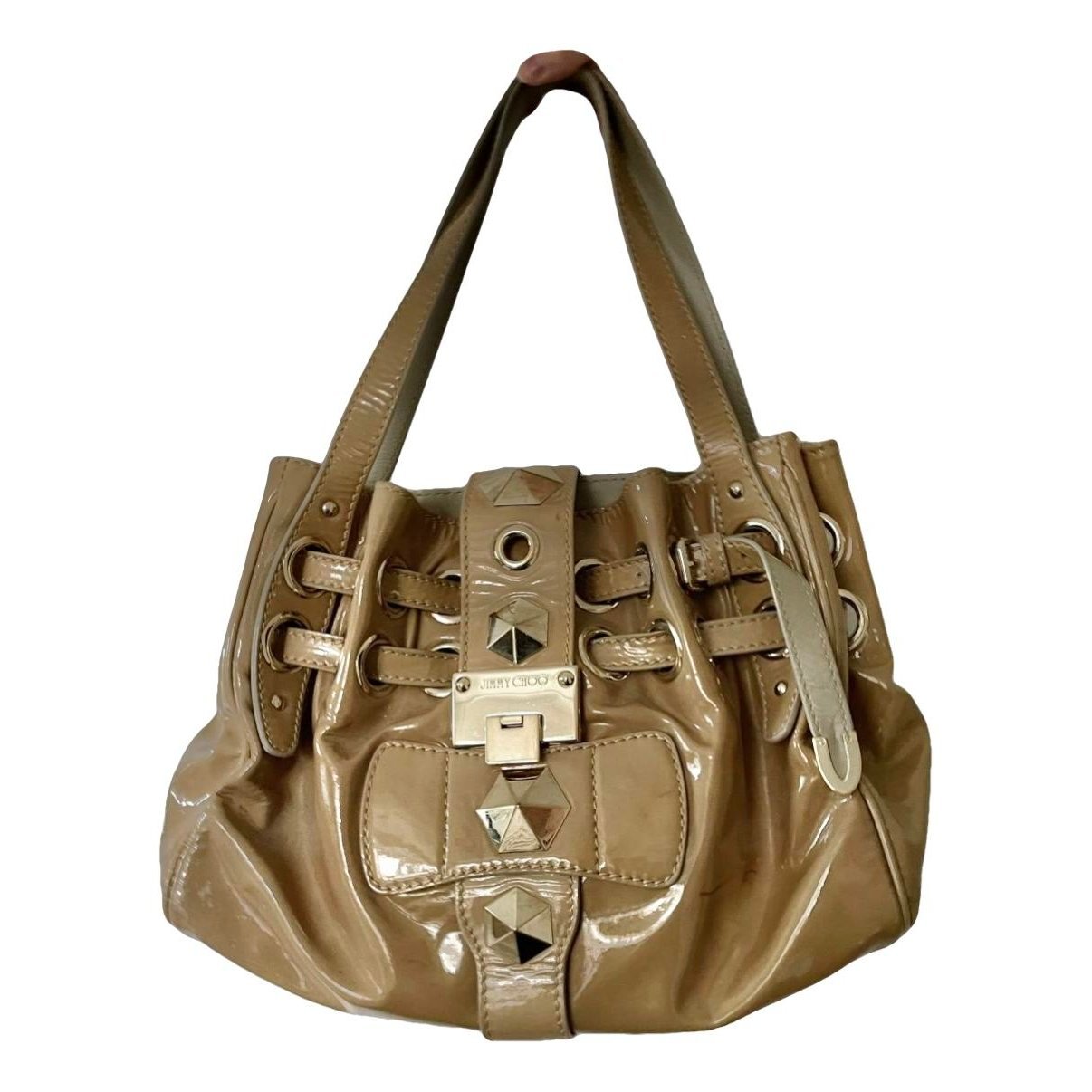 Patent leather handbag