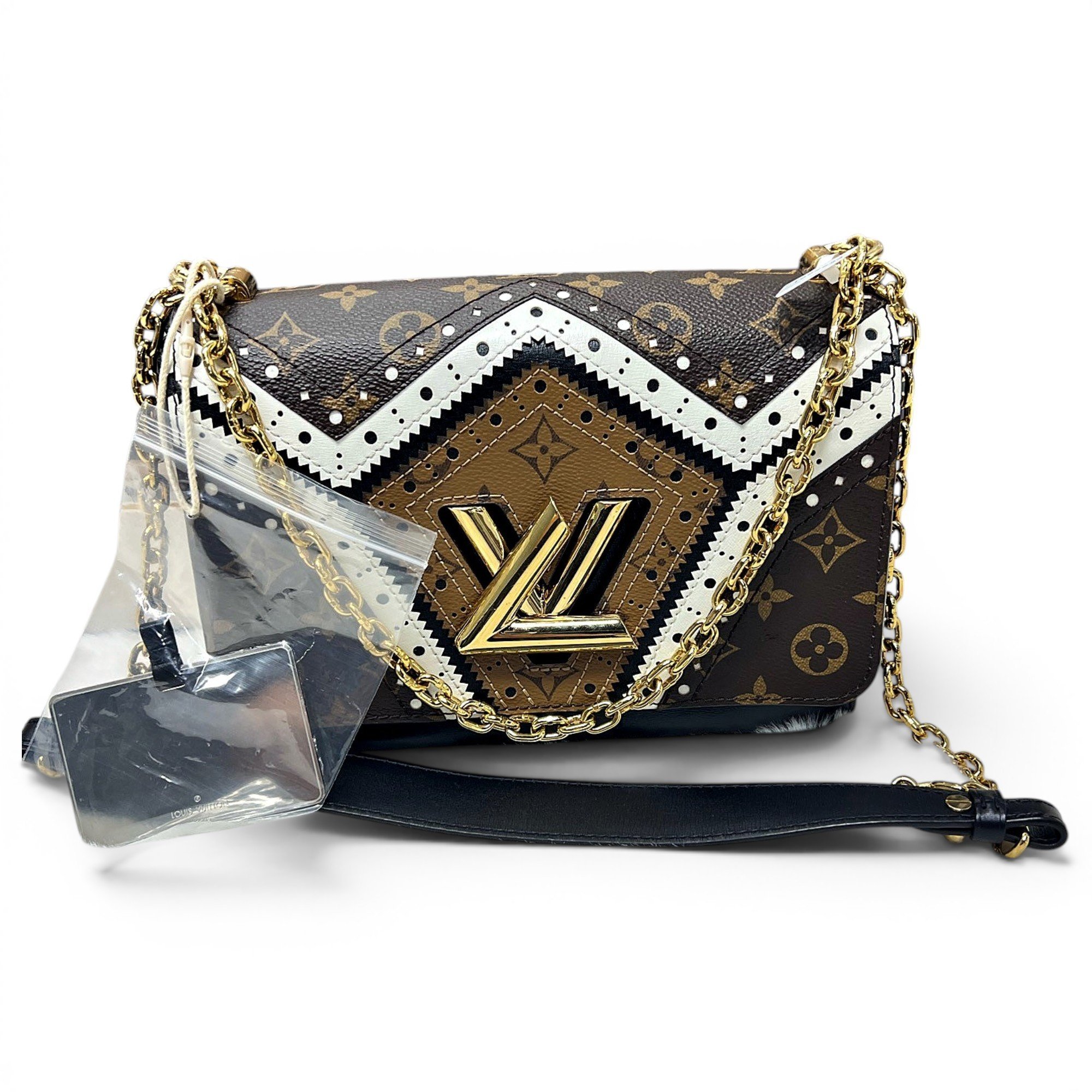Twist leather crossbody bag