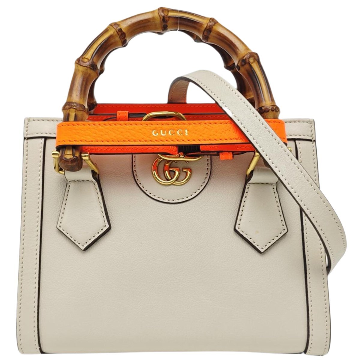 Diana Bamboo leather handbag