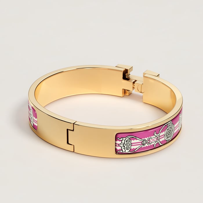 Crépuscule Violet Clic H Etriers Bracelet