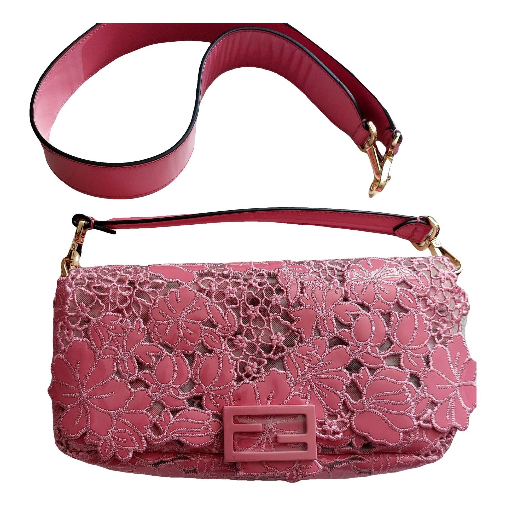 Baguette leather handbag