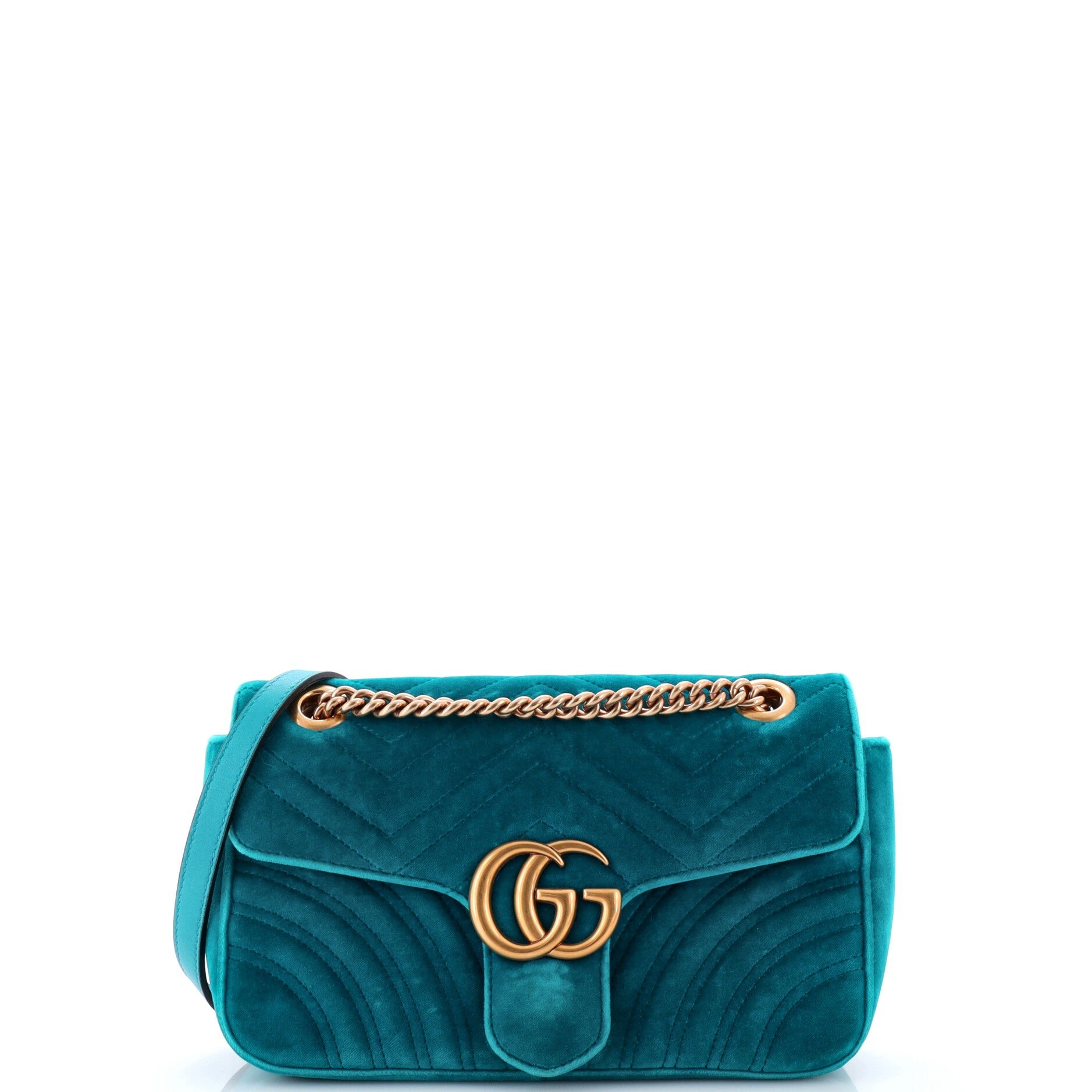 GG Marmont Flap Bag Matelasse Velvet Small