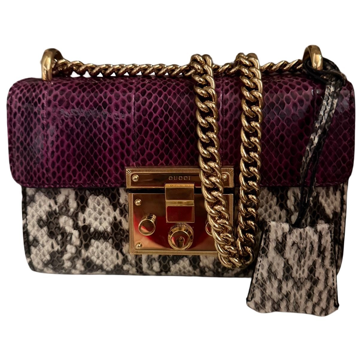 Padlock python handbag