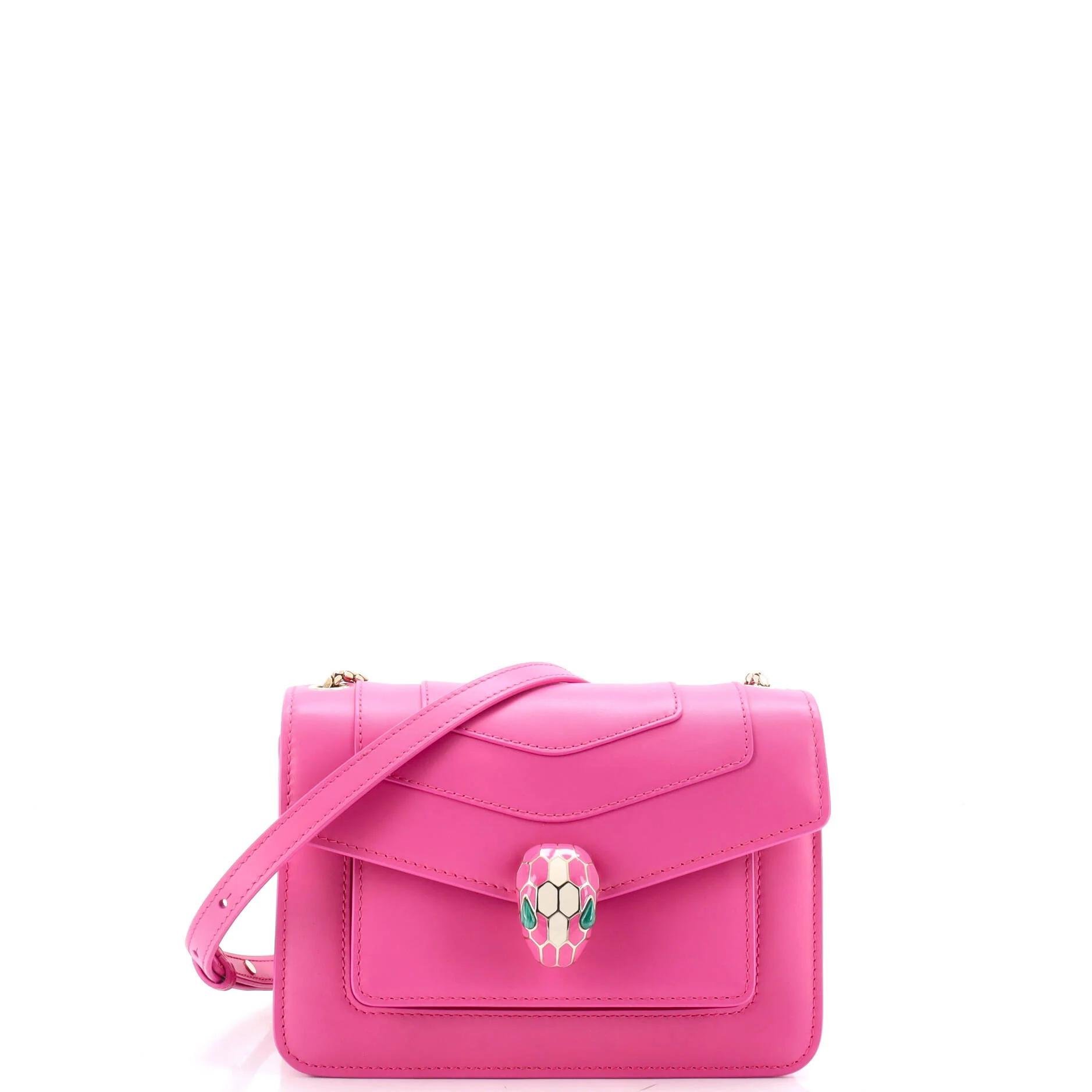 Serpenti leather crossbody bag