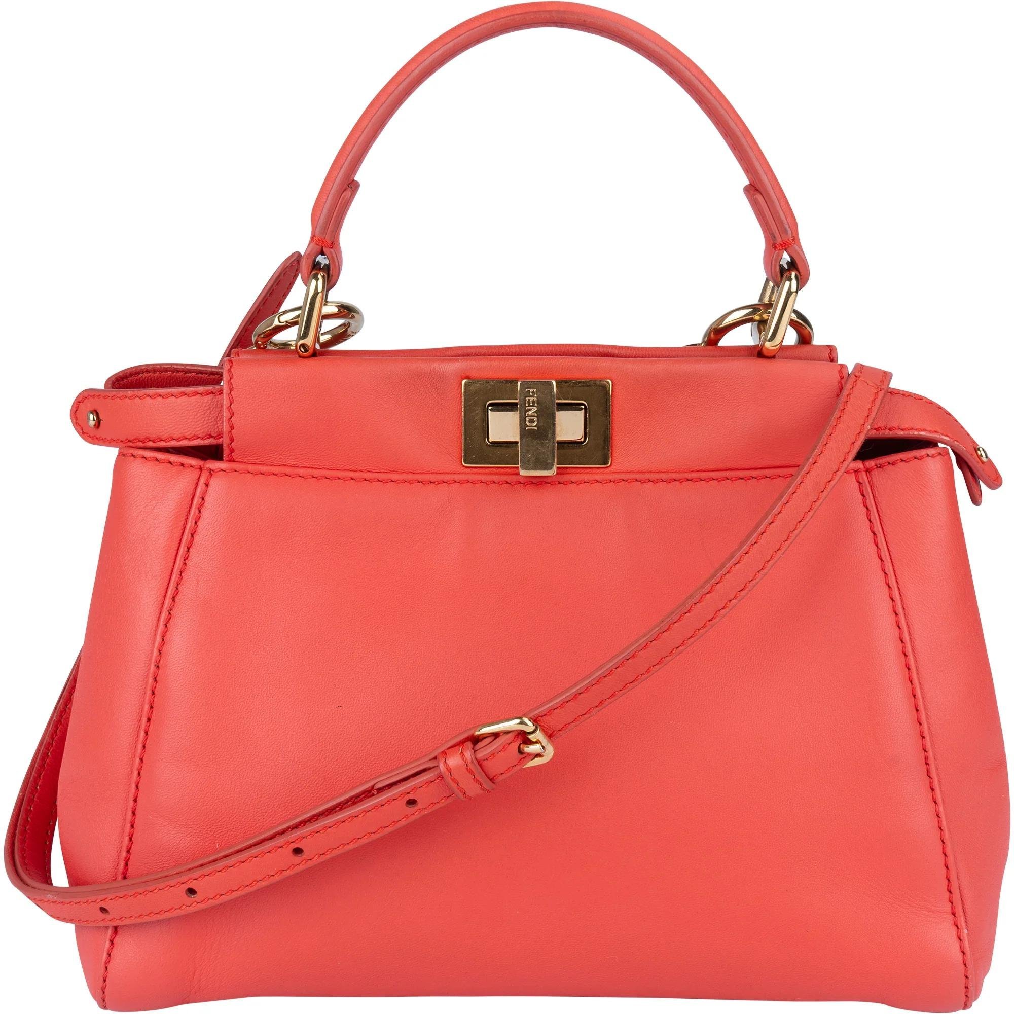 Peekaboo leather handbag