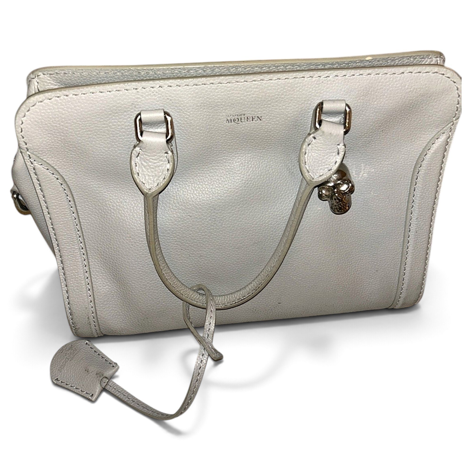 Zippé leather handbag