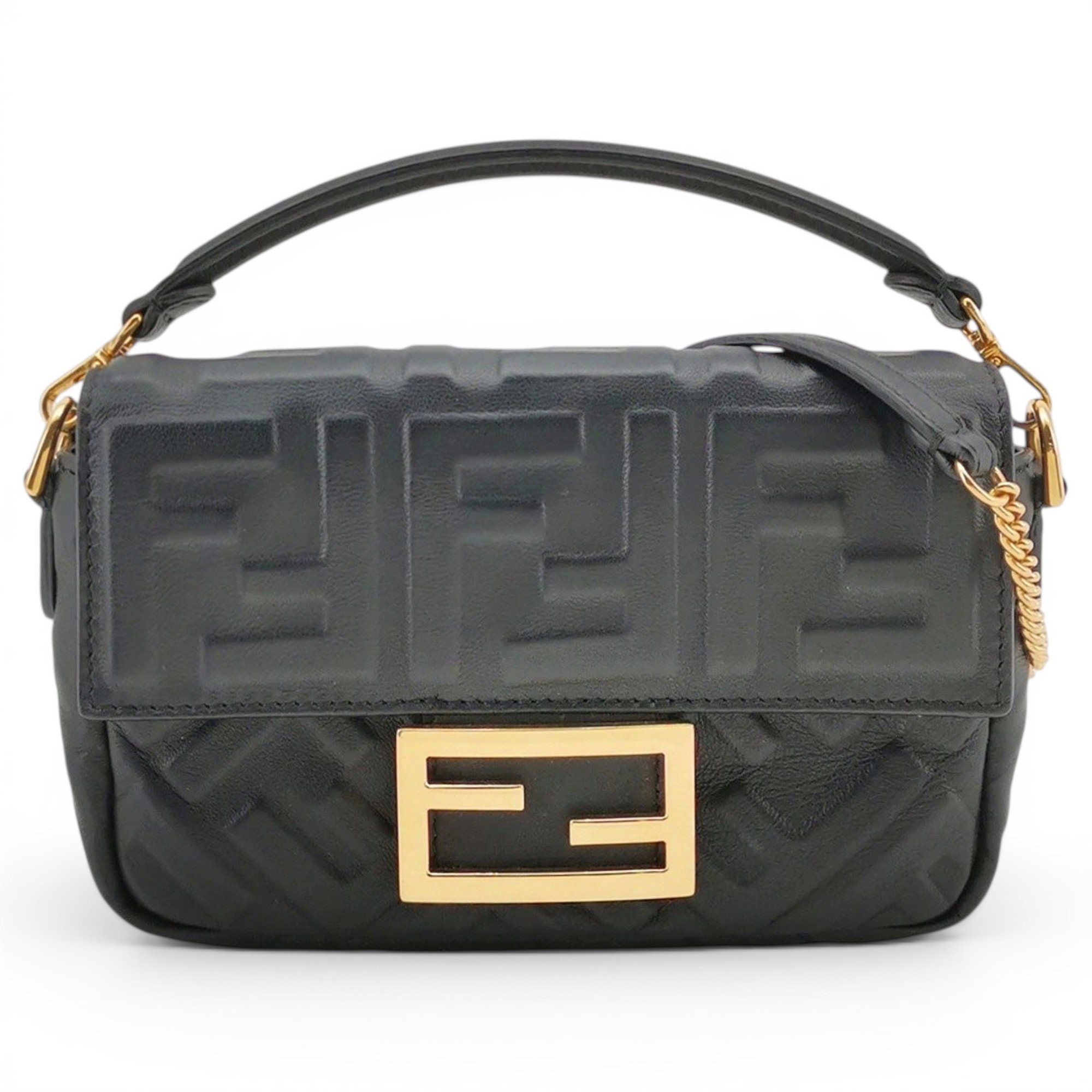 Baguette leather mini bag