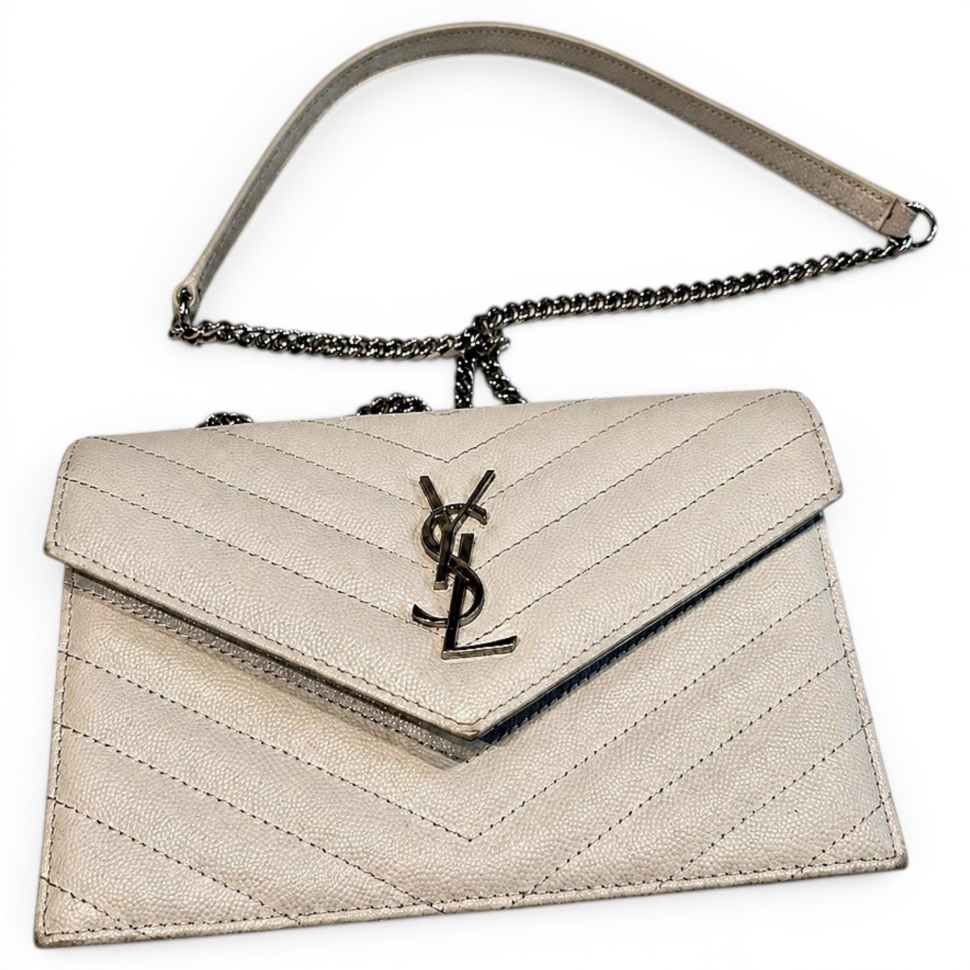 Envelope leather crossbody bag