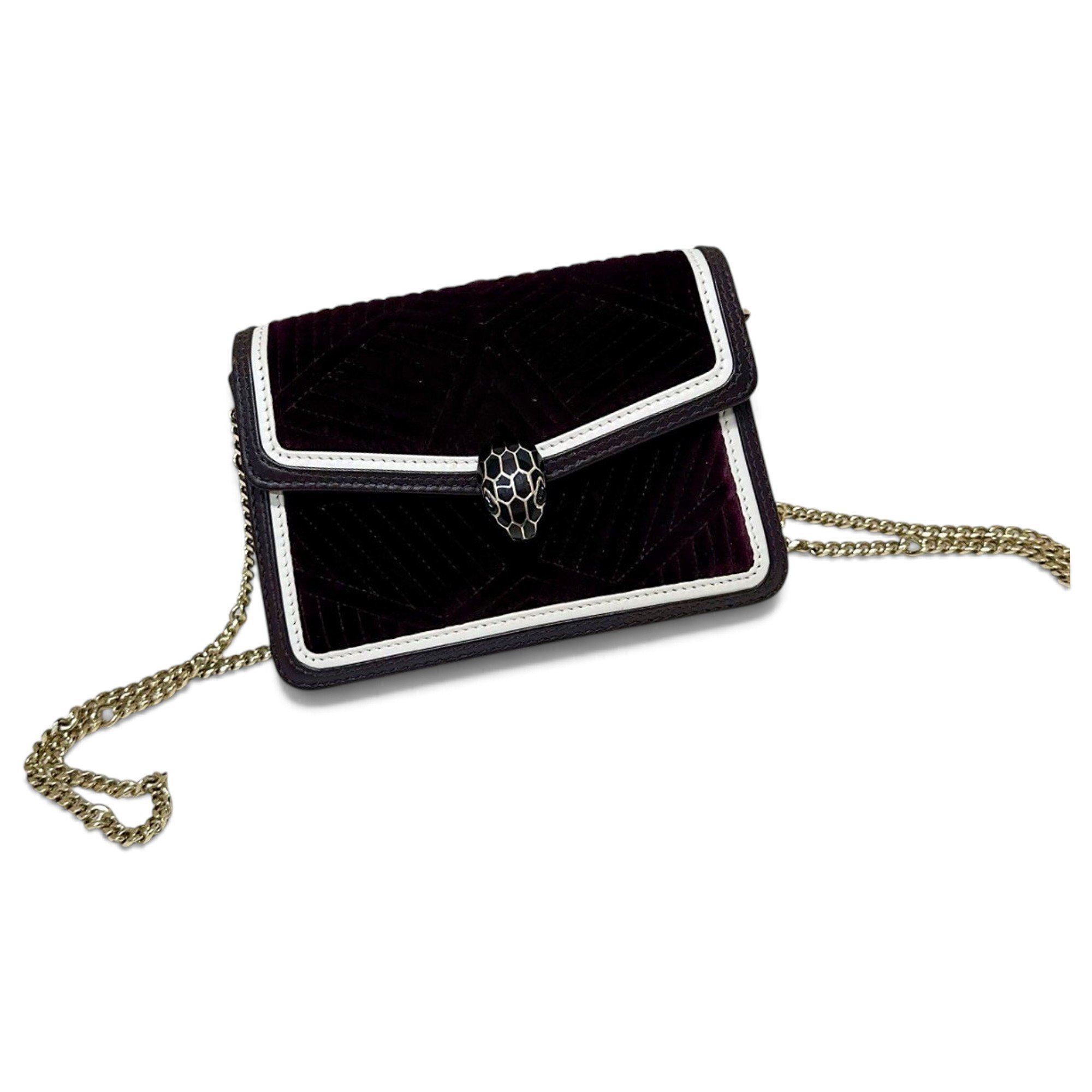 Serpenti leather handbag