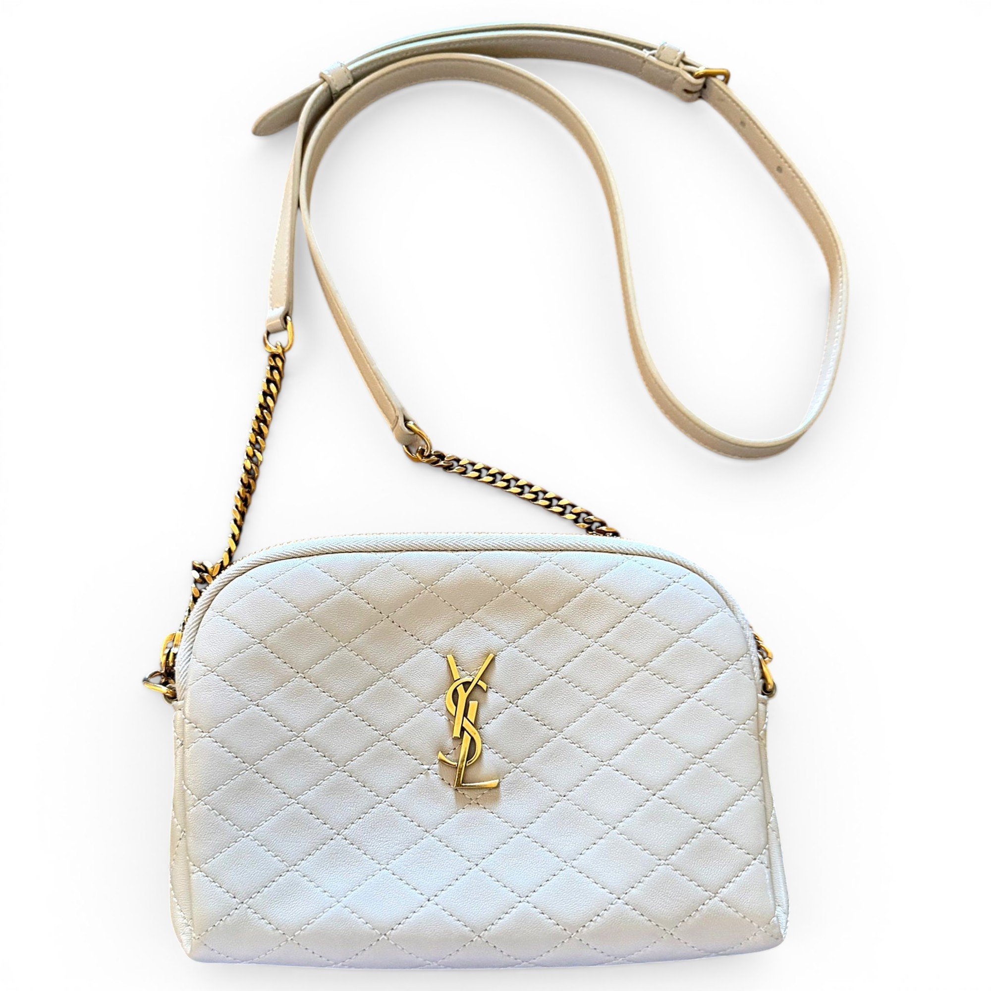 Leather clutch bag