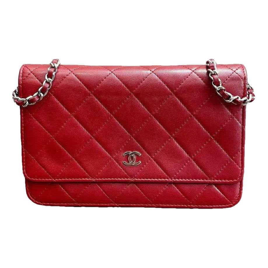Wallet On Chain Timeless/Classique leather handbag