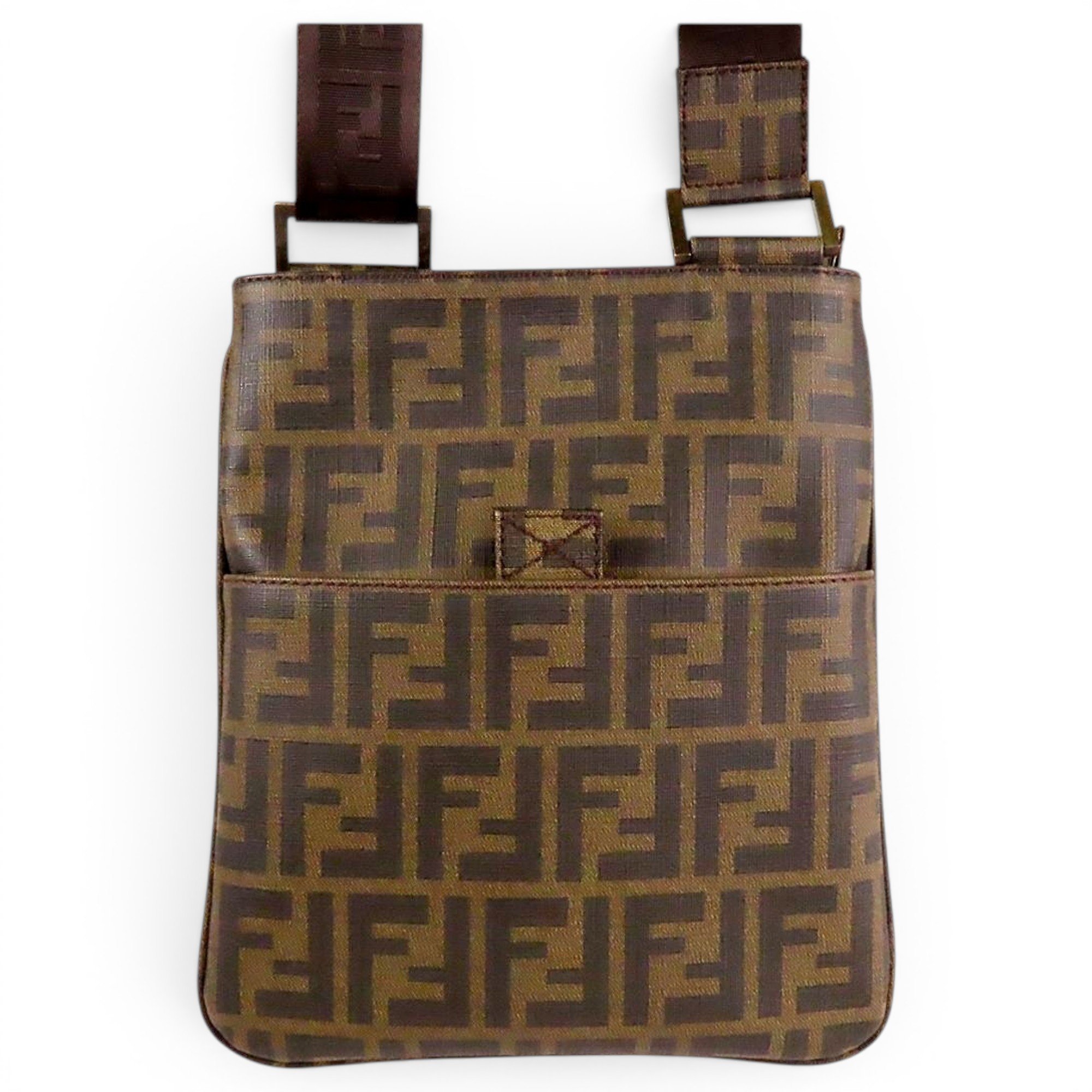 Pocket leather handbag