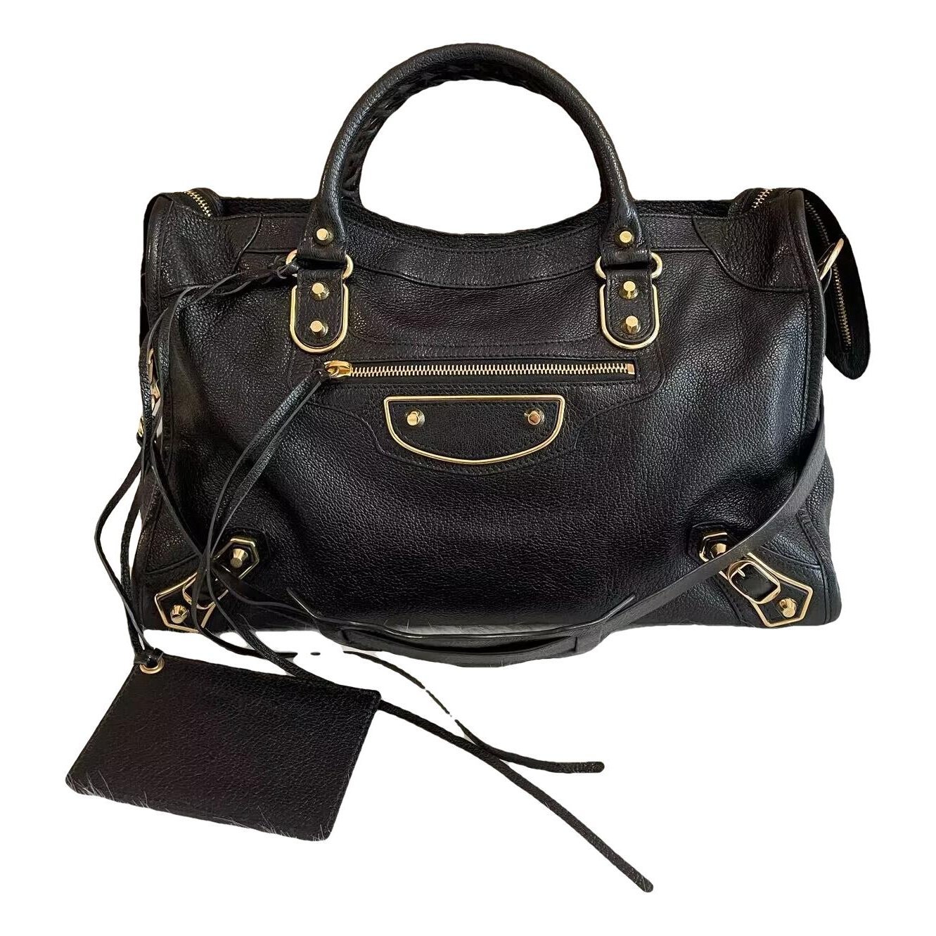 Balenciaga Classic Metalic leather handbag