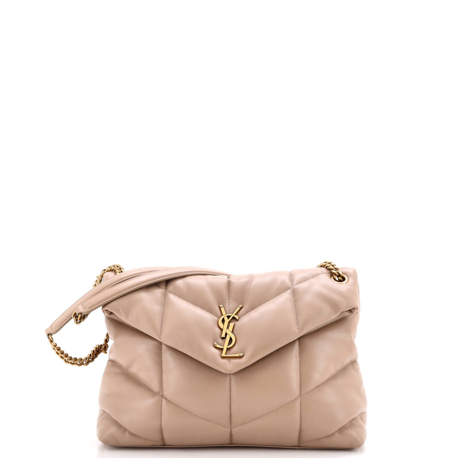 Loulou Puffer Shoulder Bag Quilted Leather Medium