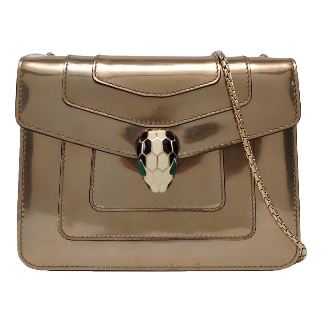 Serpenti leather handbag