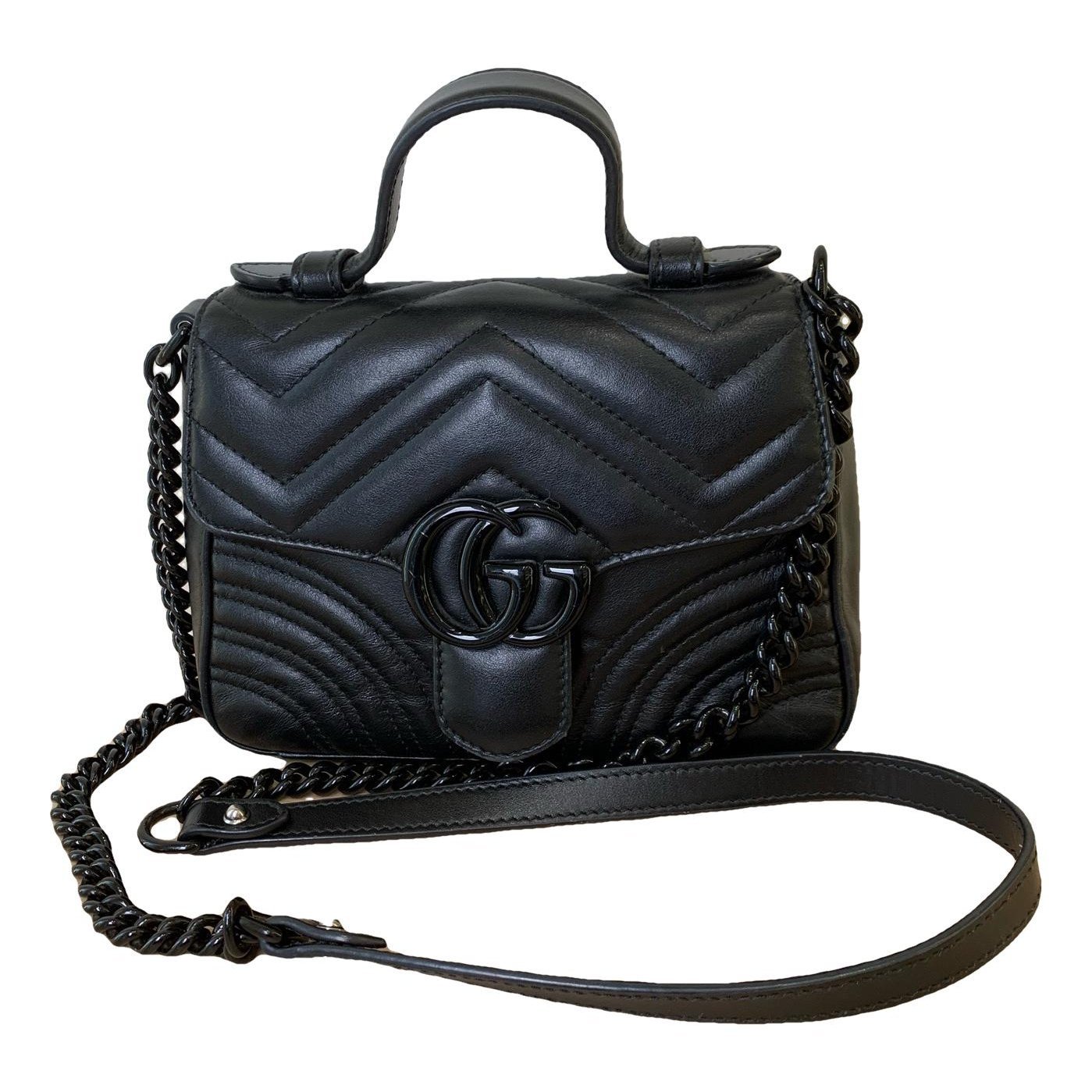 GG Marmont Flap leather handbag