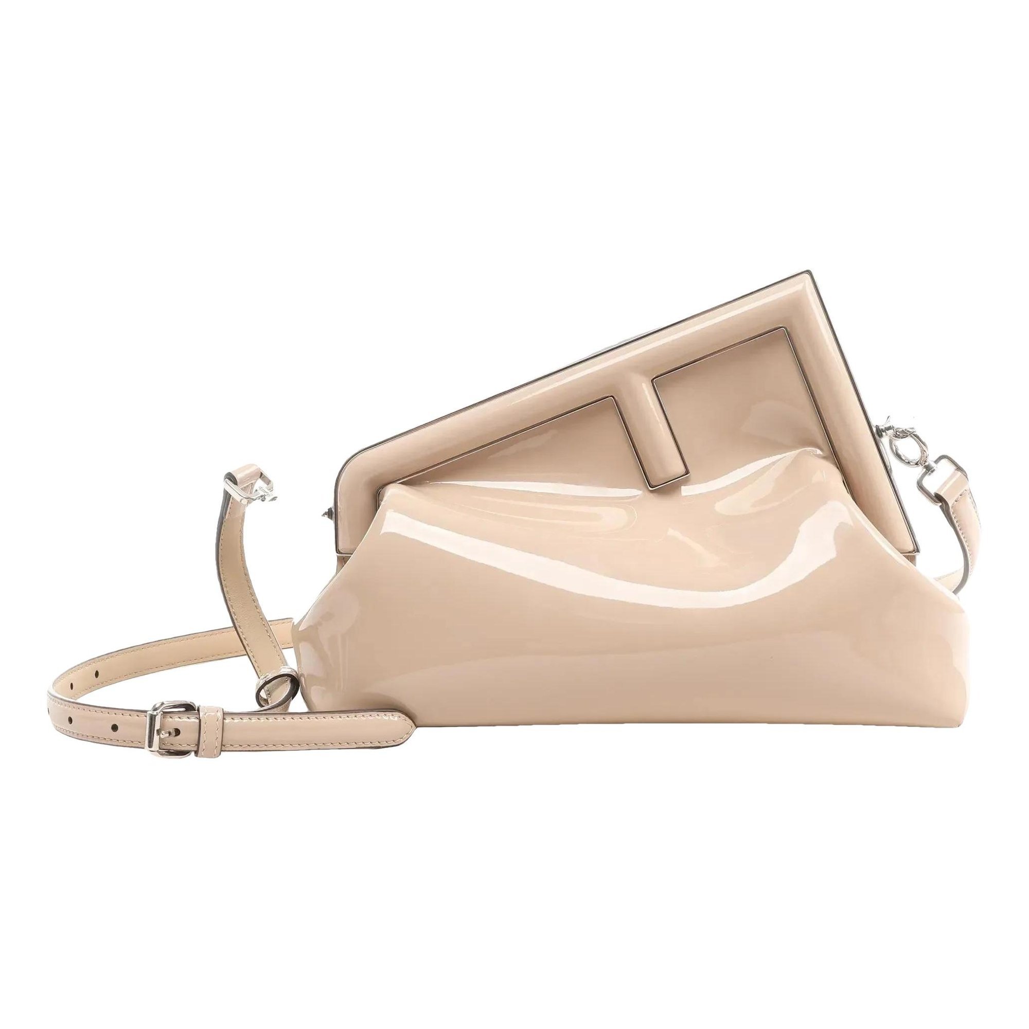 First patent leather crossbody bag