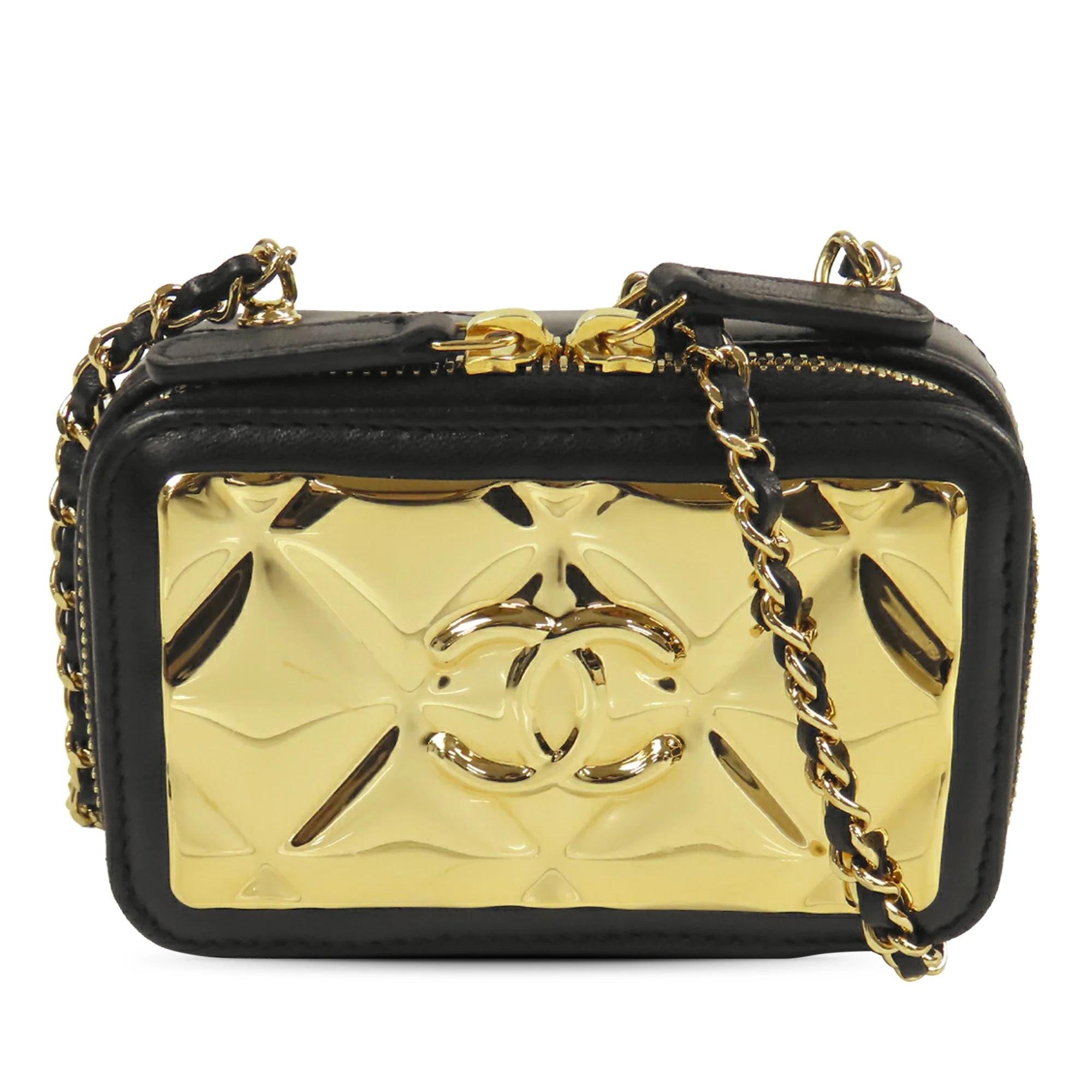 Vanity leather crossbody bag