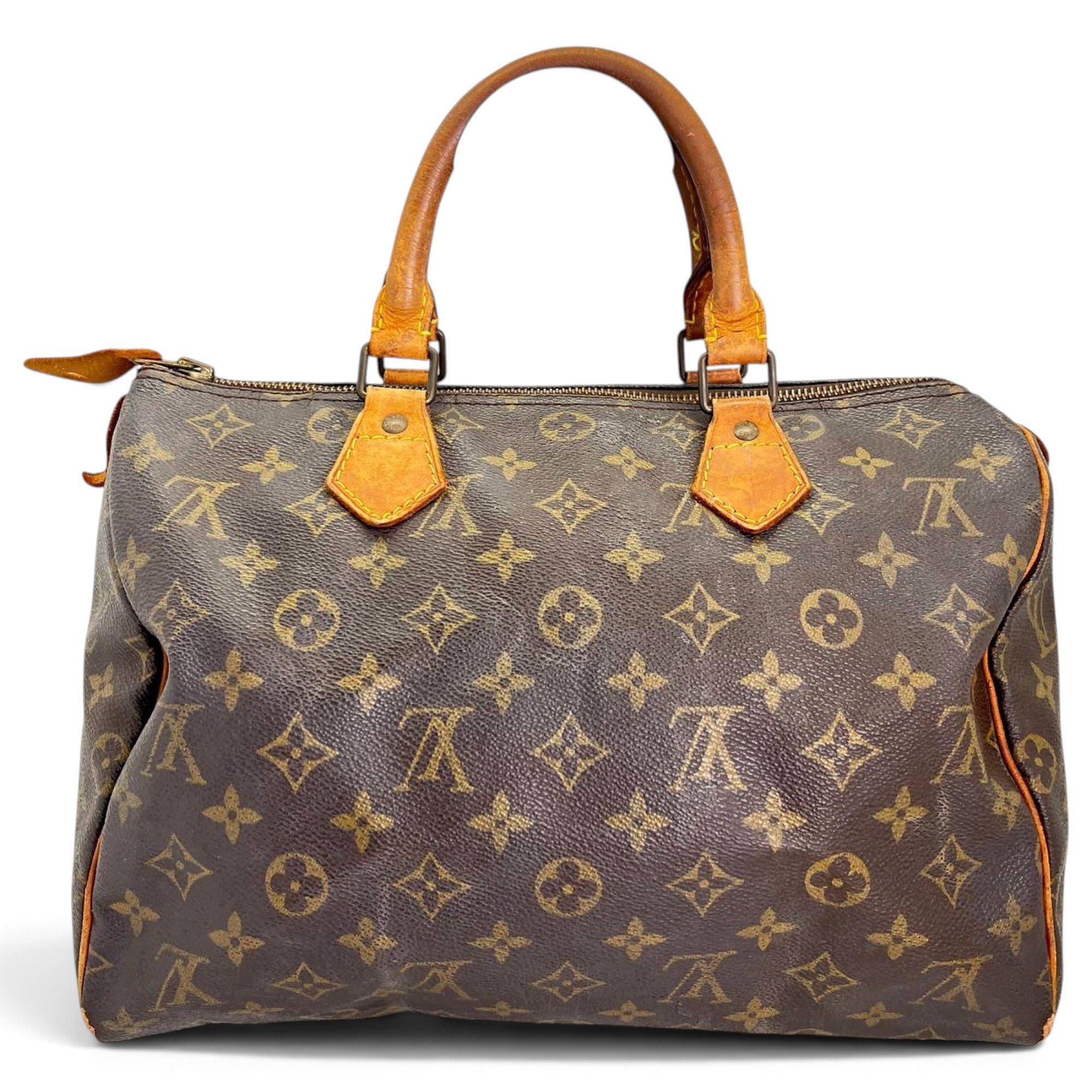 Speedy leather handbag